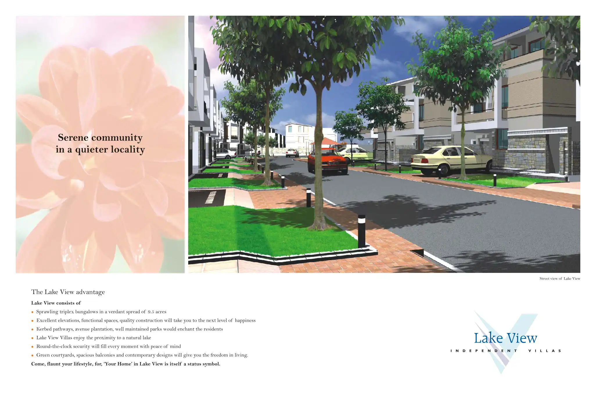 Lake View Villas project blurred background