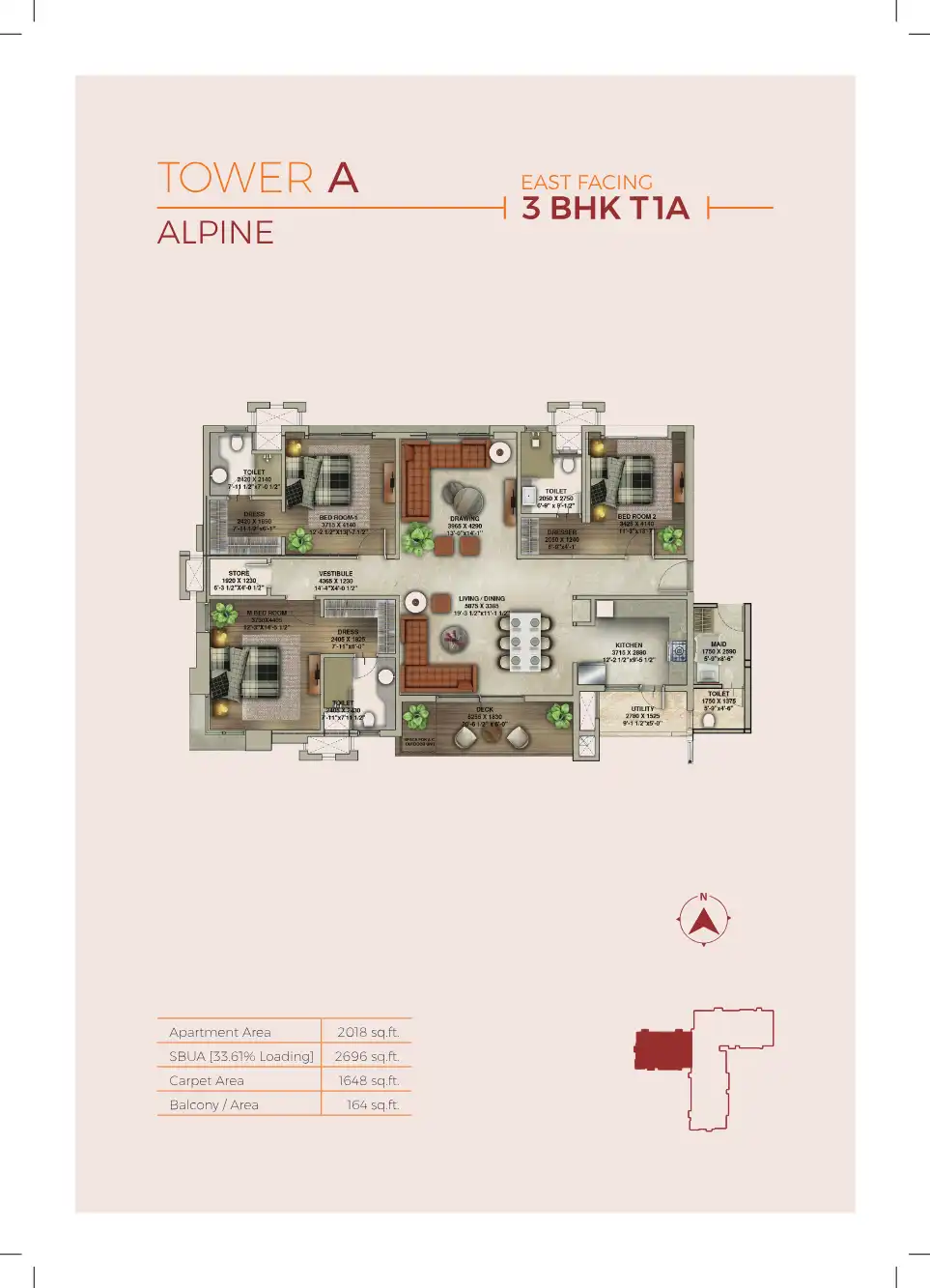 Botanika Tower Floor Plans & Layout