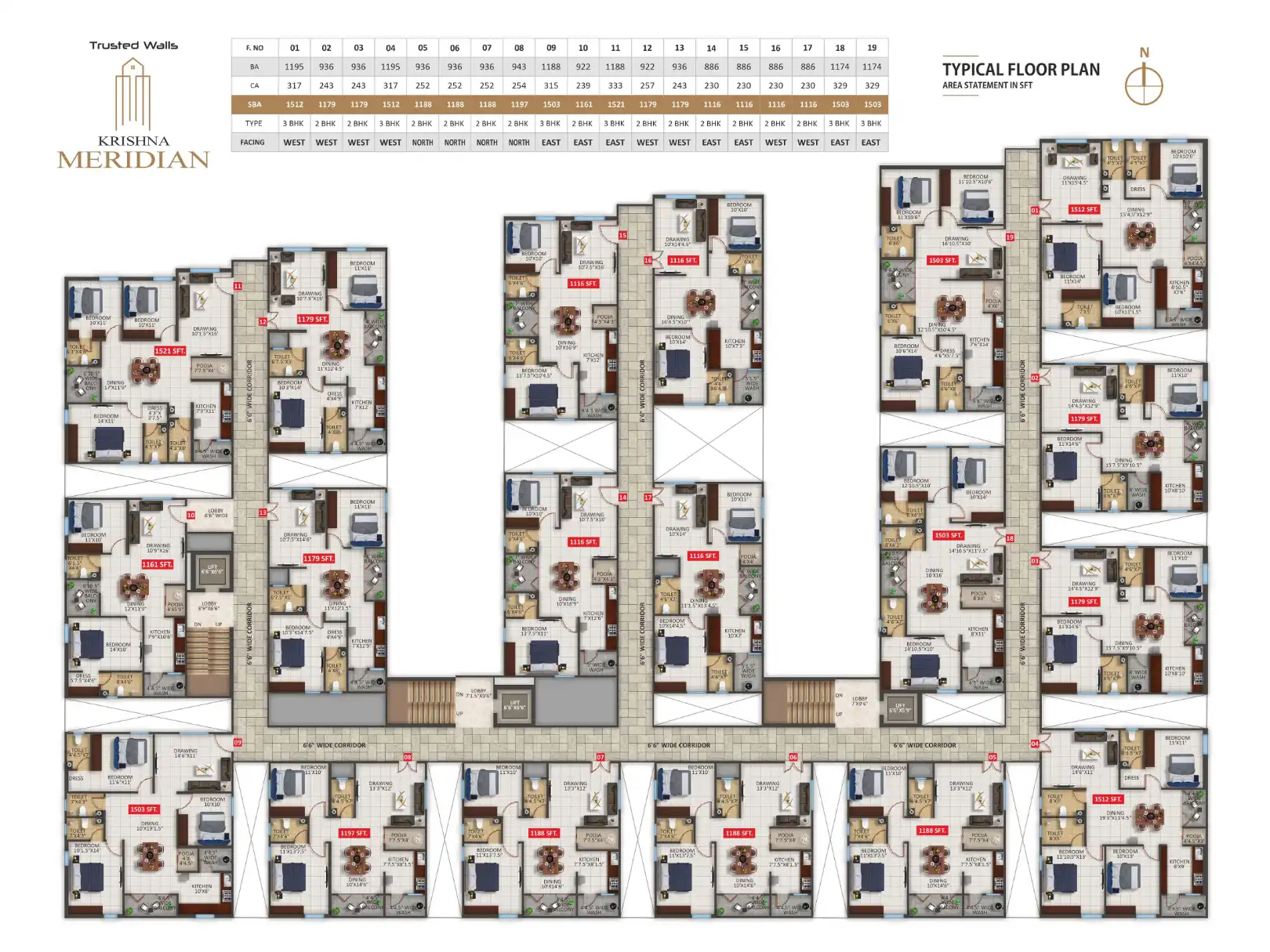 Krishna Elegance Floor Plans & Layout