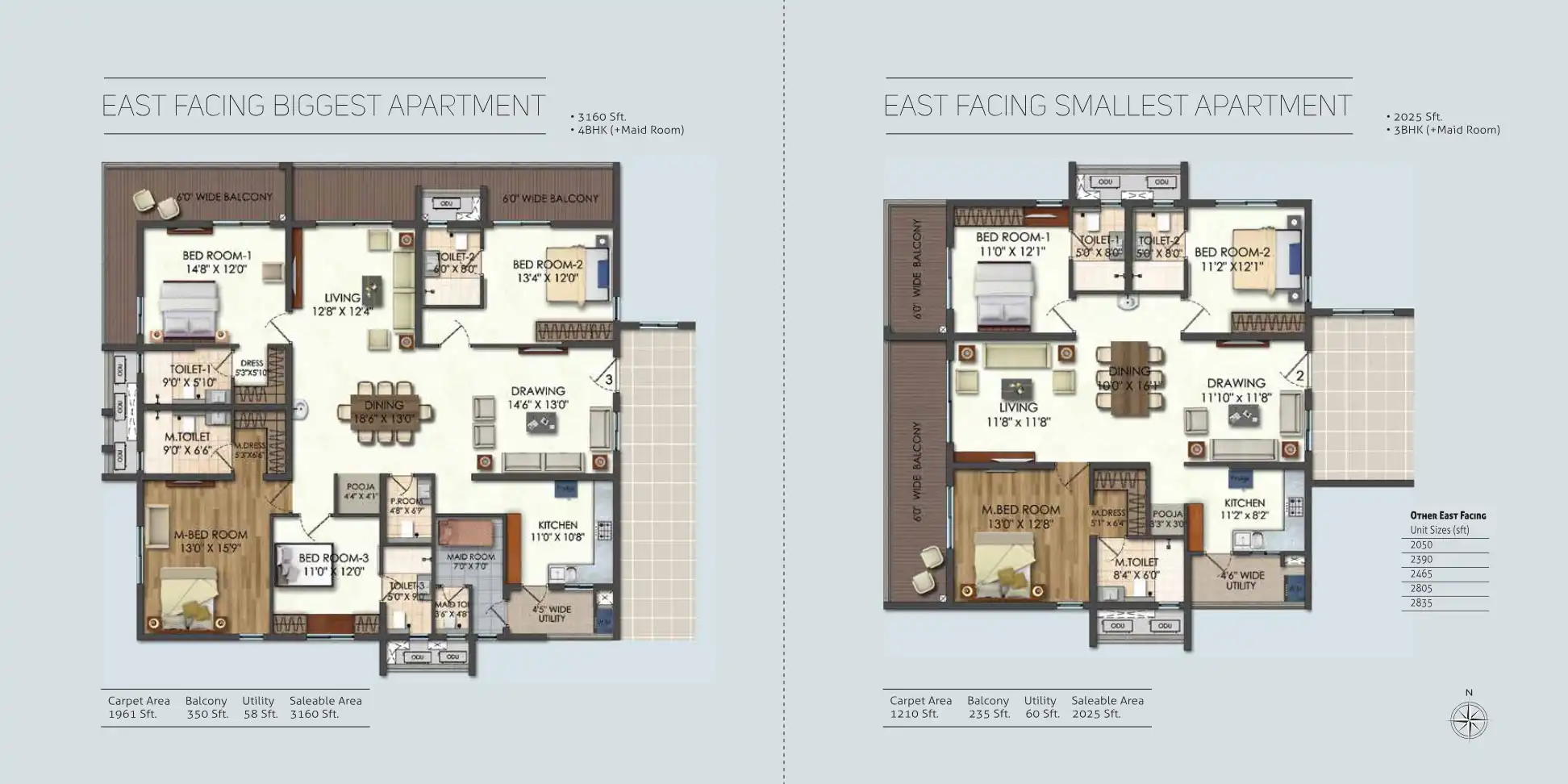 Aparna Luxor Park Floor Plans & Layout