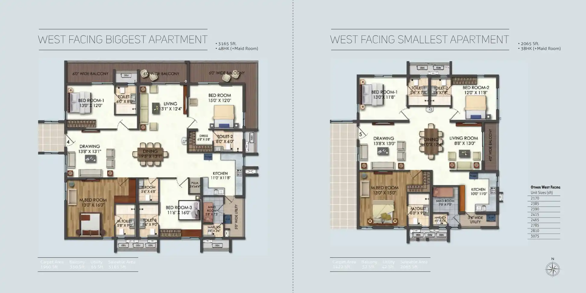 Aparna Luxor Park Floor Plans & Layout