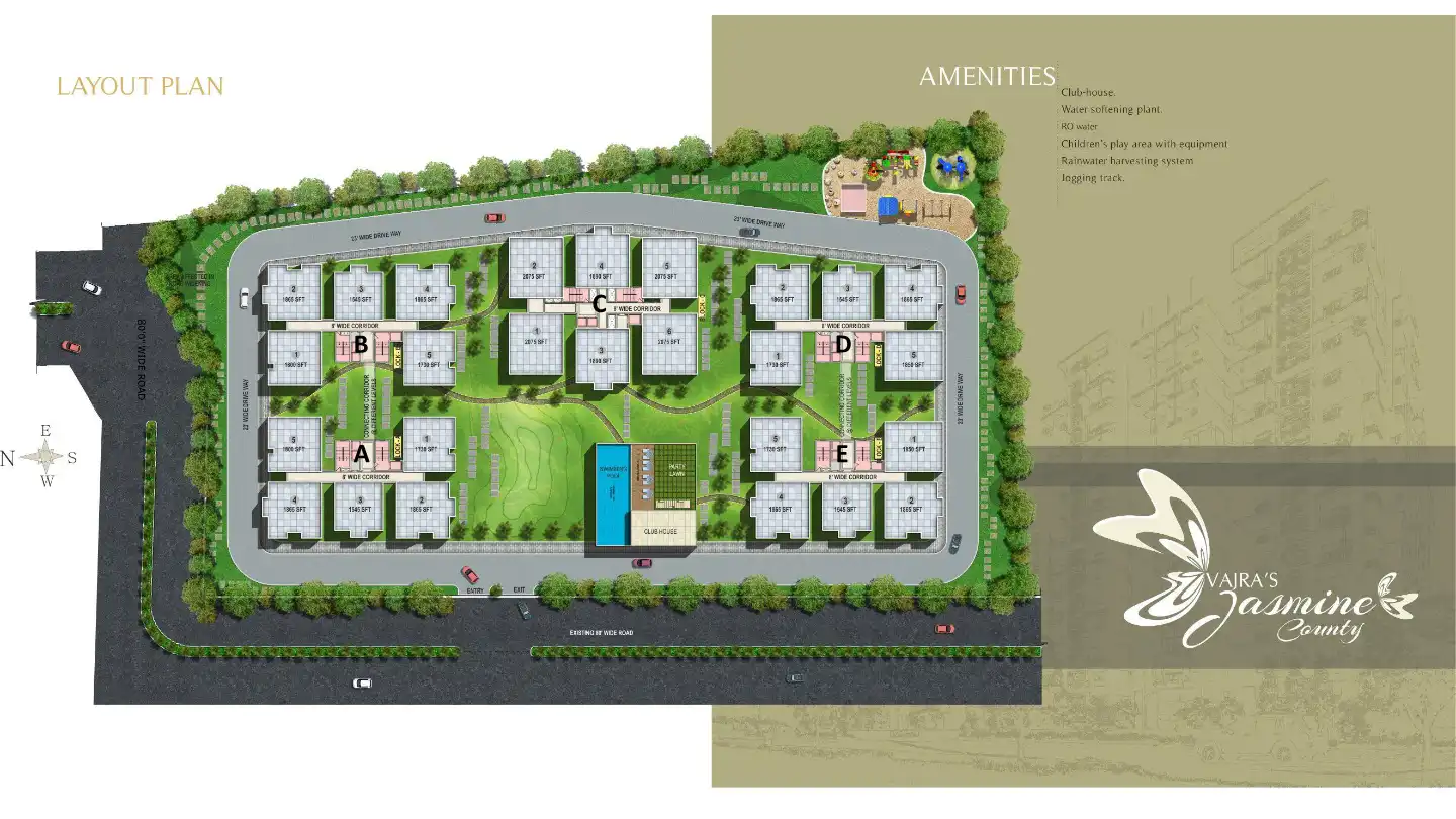 Jasmine County Floor Plans & Layout