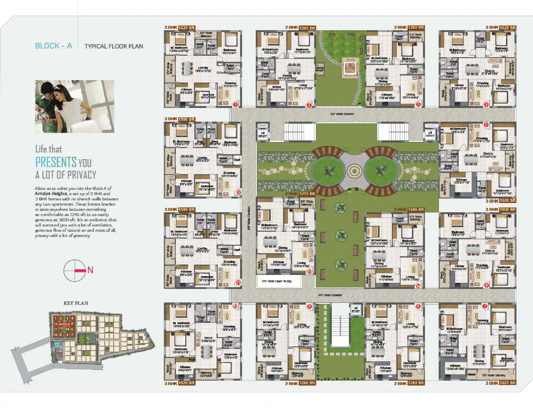 Amulya Heights Floor Plans & Layout