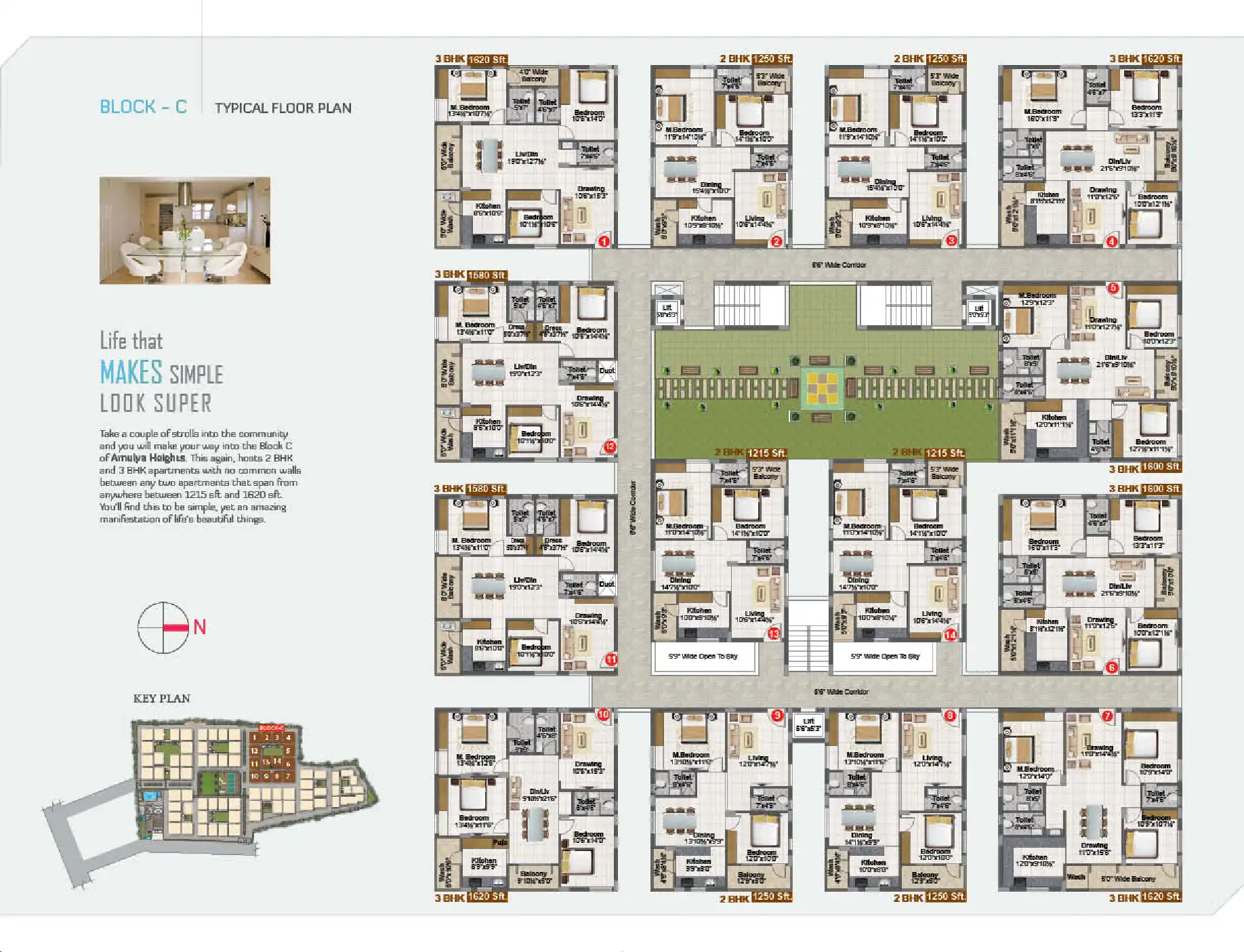 Amulya Heights Floor Plans & Layout
