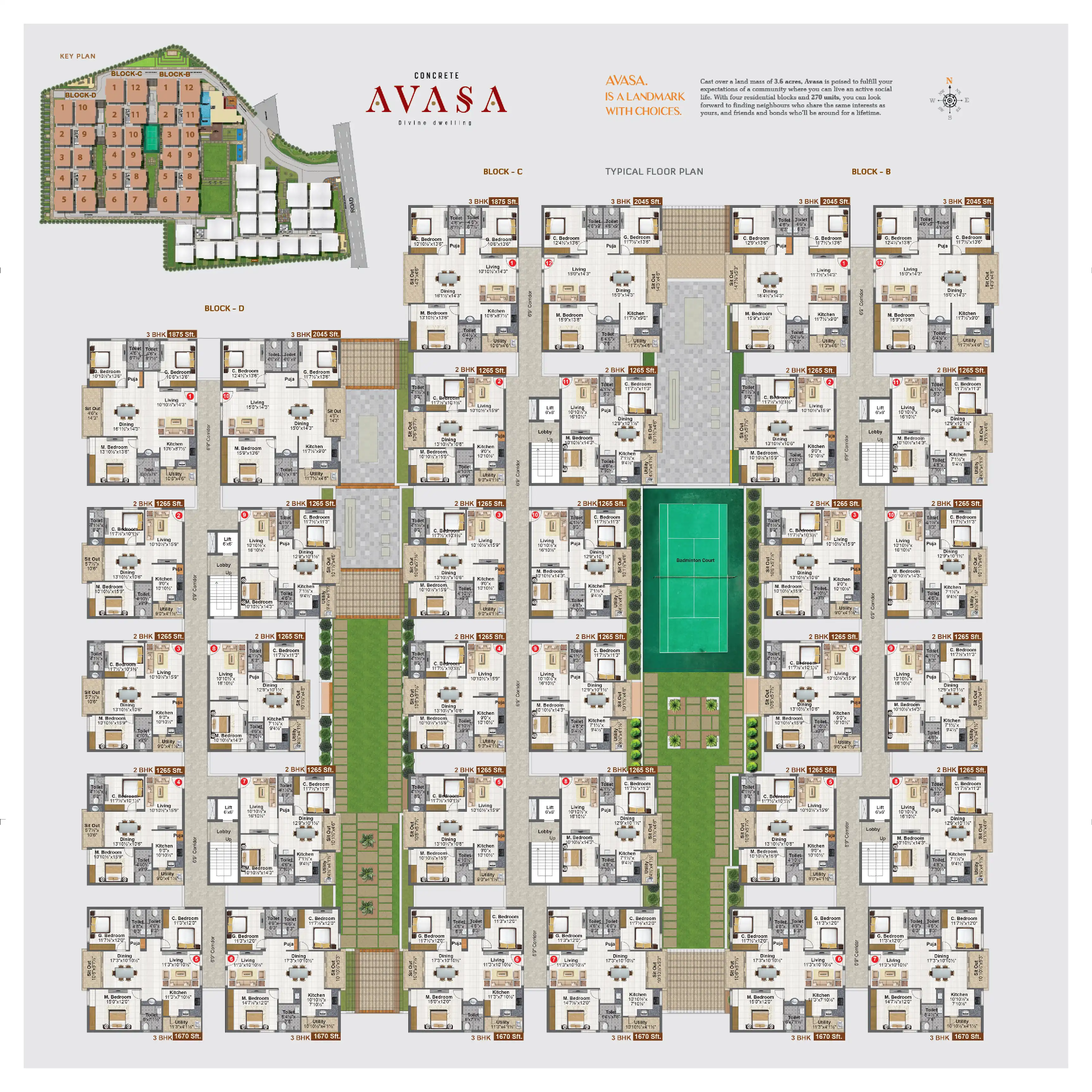 Concrete Avasa Floor Plans & Layout
