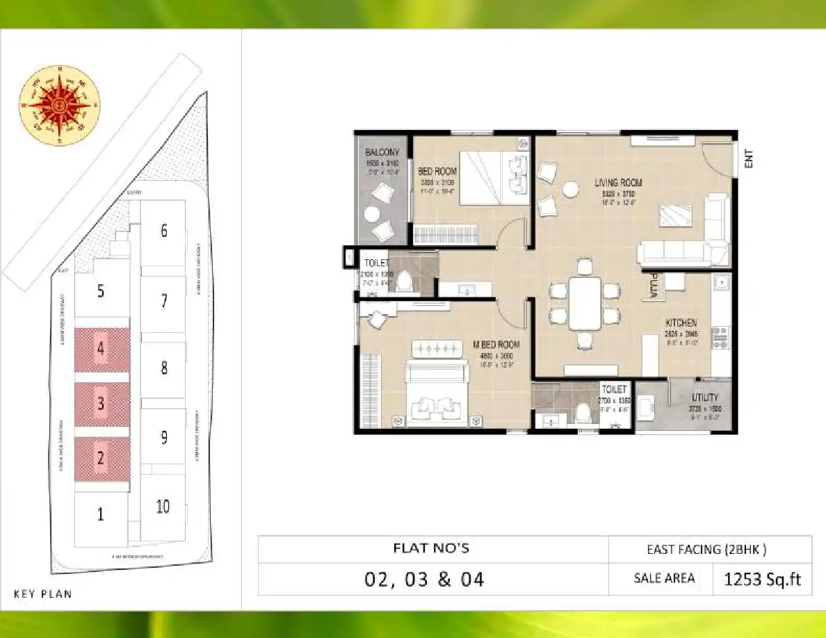 Aasthas Green Space Floor Plans & Layout