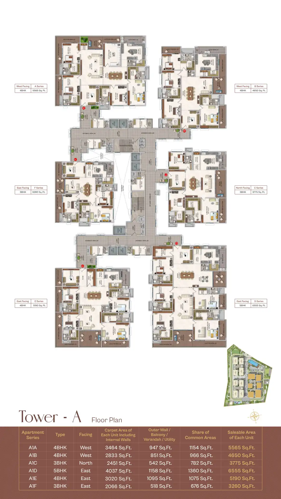 Samruddhi Appartments Floor Plans & Layout
