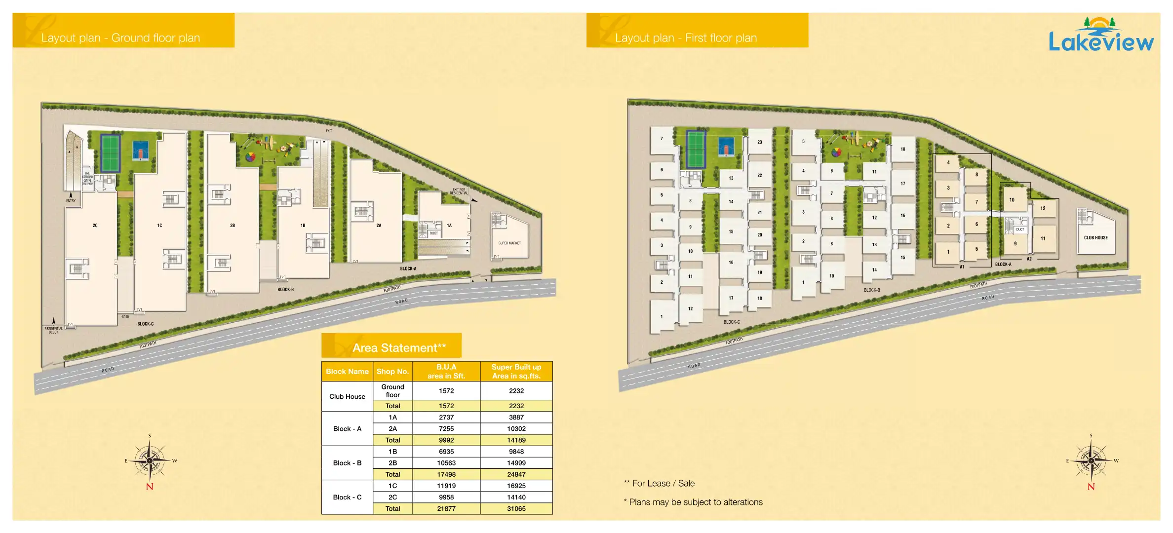 Lake View Apartment Floor Plans & Layout
