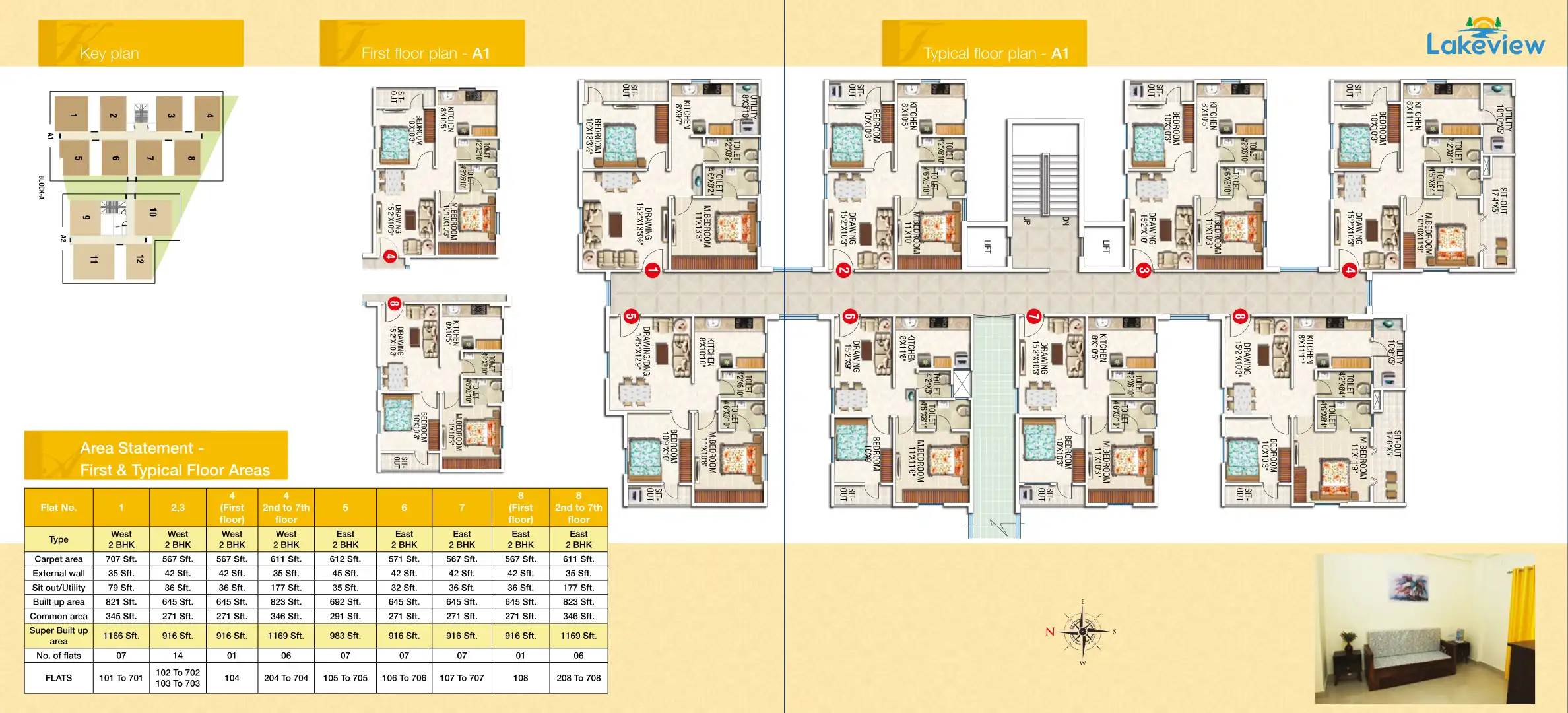 Lake View Apartment Floor Plans & Layout