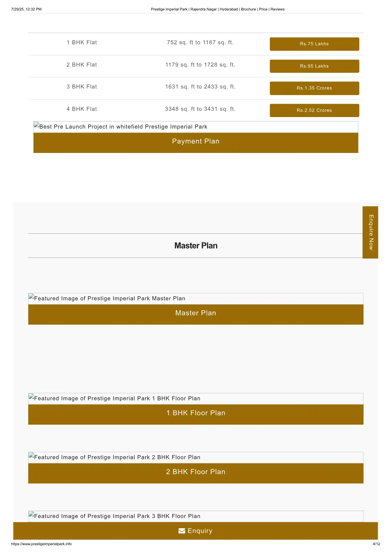 Imperial Park Floor Plans & Layout