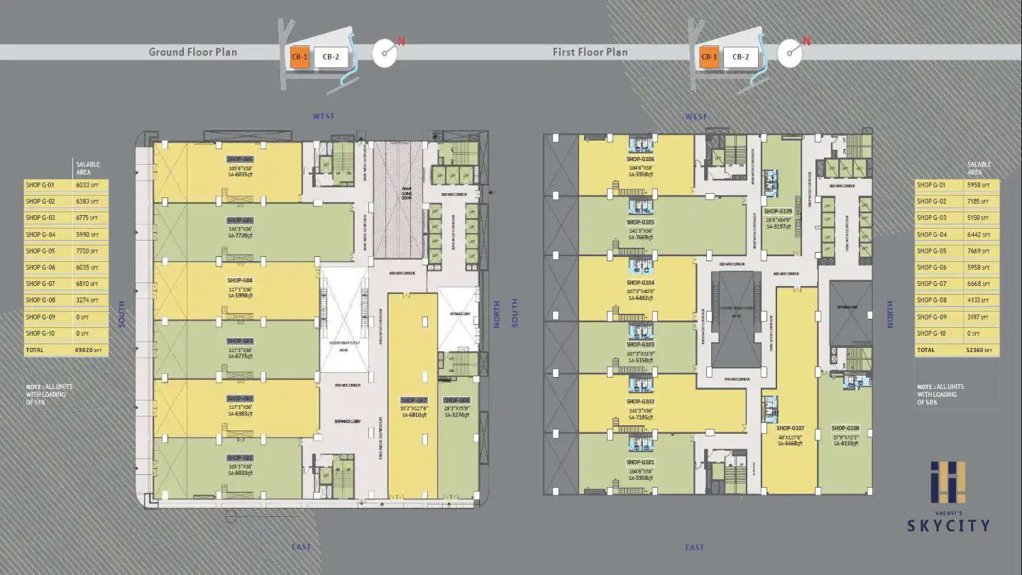Vasavi Sky City Floor Plans & Layout