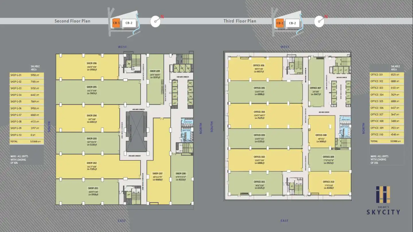 Vasavi Sky City Floor Plans & Layout