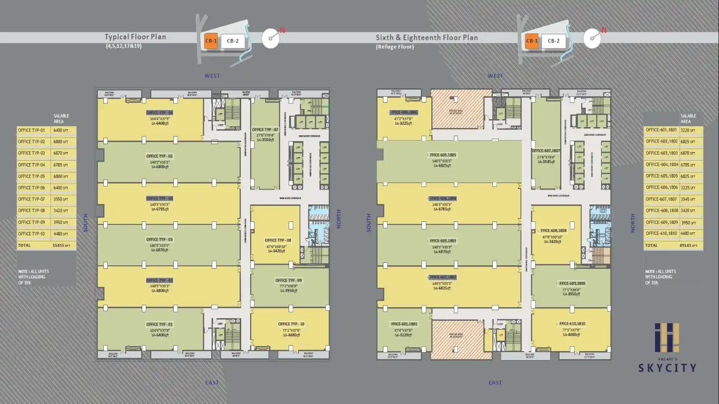 Vasavi Sky City Floor Plans & Layout