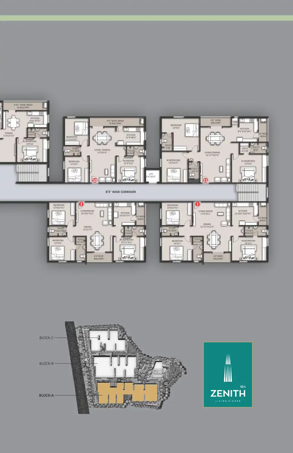 GK S Zenith Floor Plans & Layout