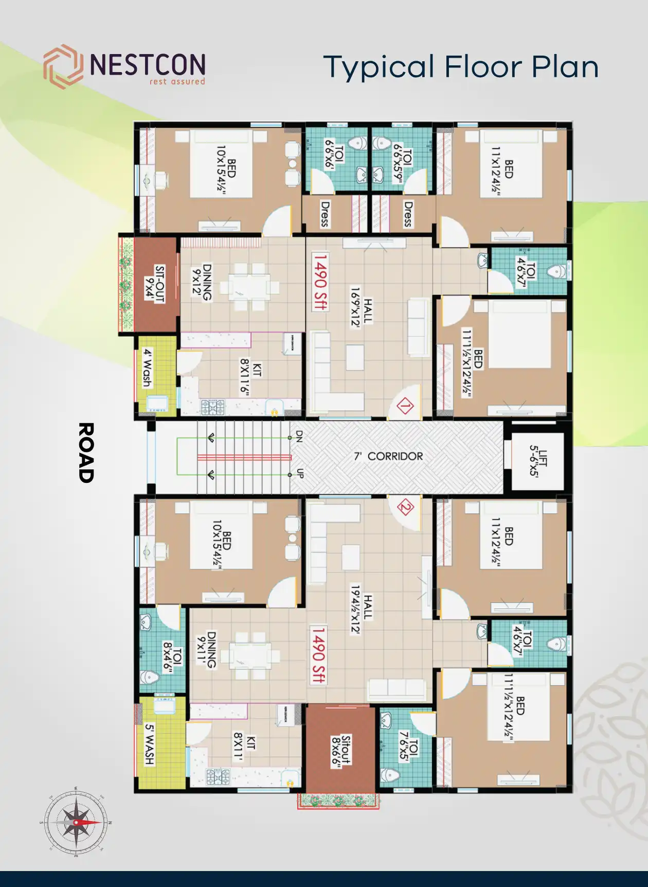 Nestcons Zion Floor Plans & Layout