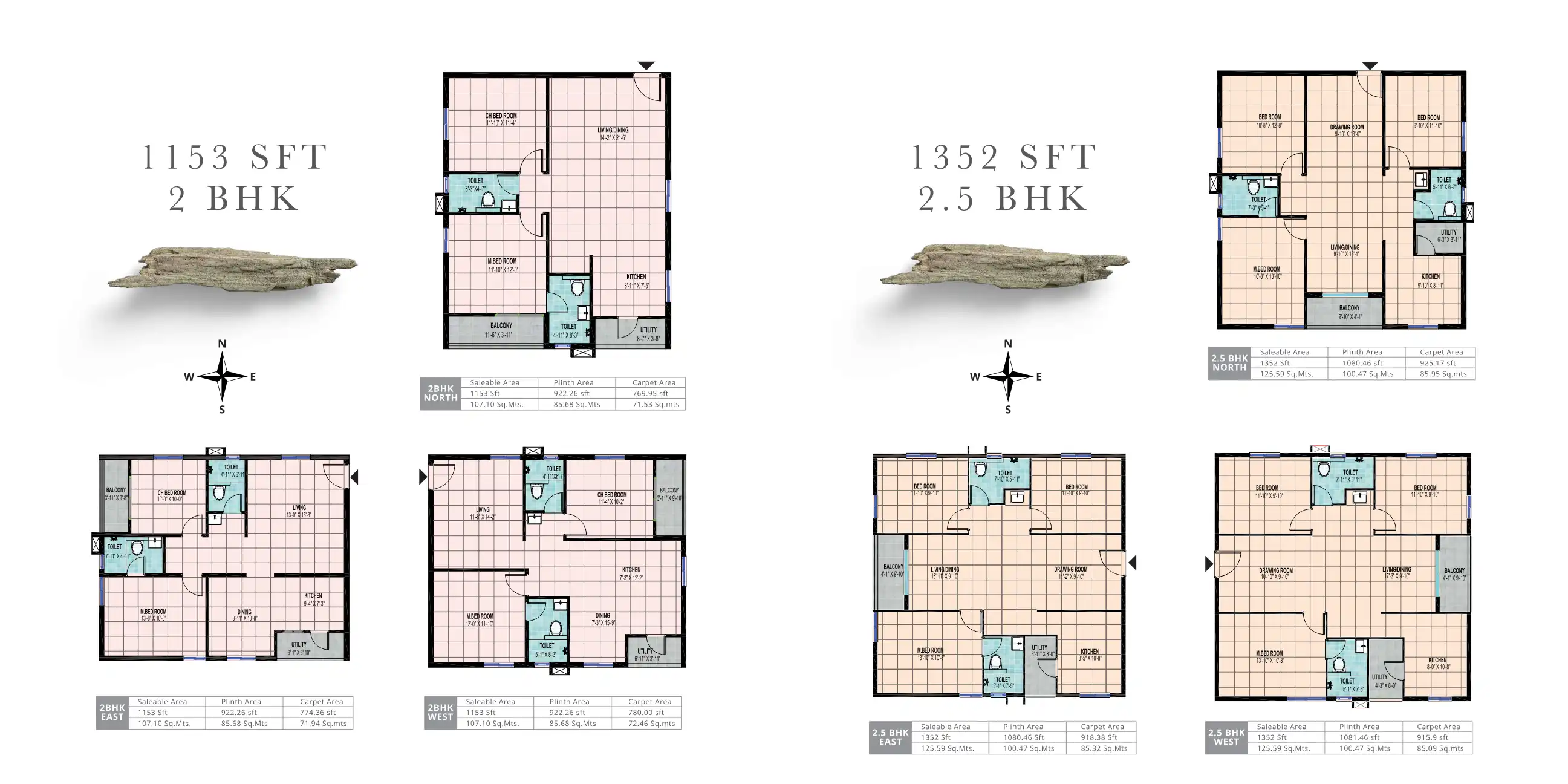 Praneeth Pranav Flora Floor Plans & Layout