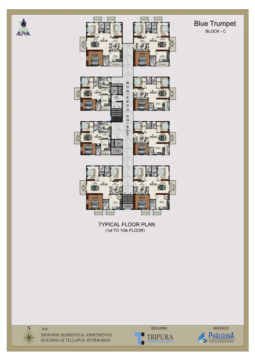 Tripuras Green Alpha Floor Plans & Layout