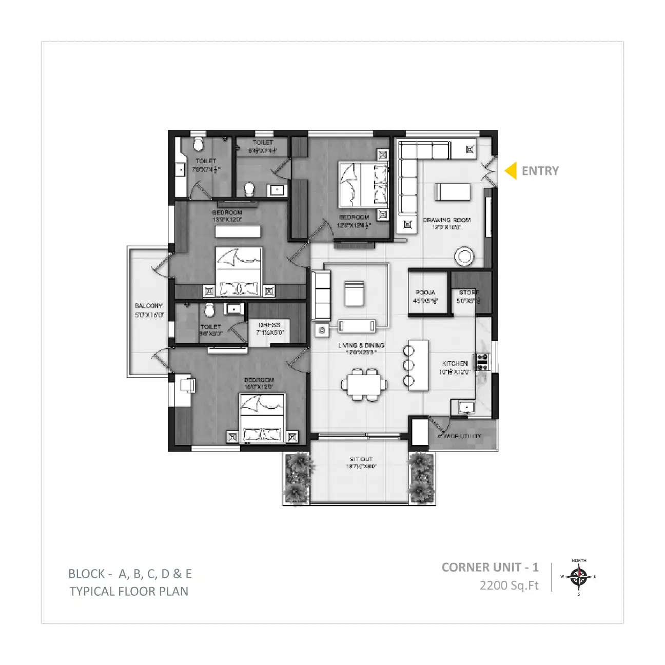 Omsree Brilliance Floor Plans & Layout
