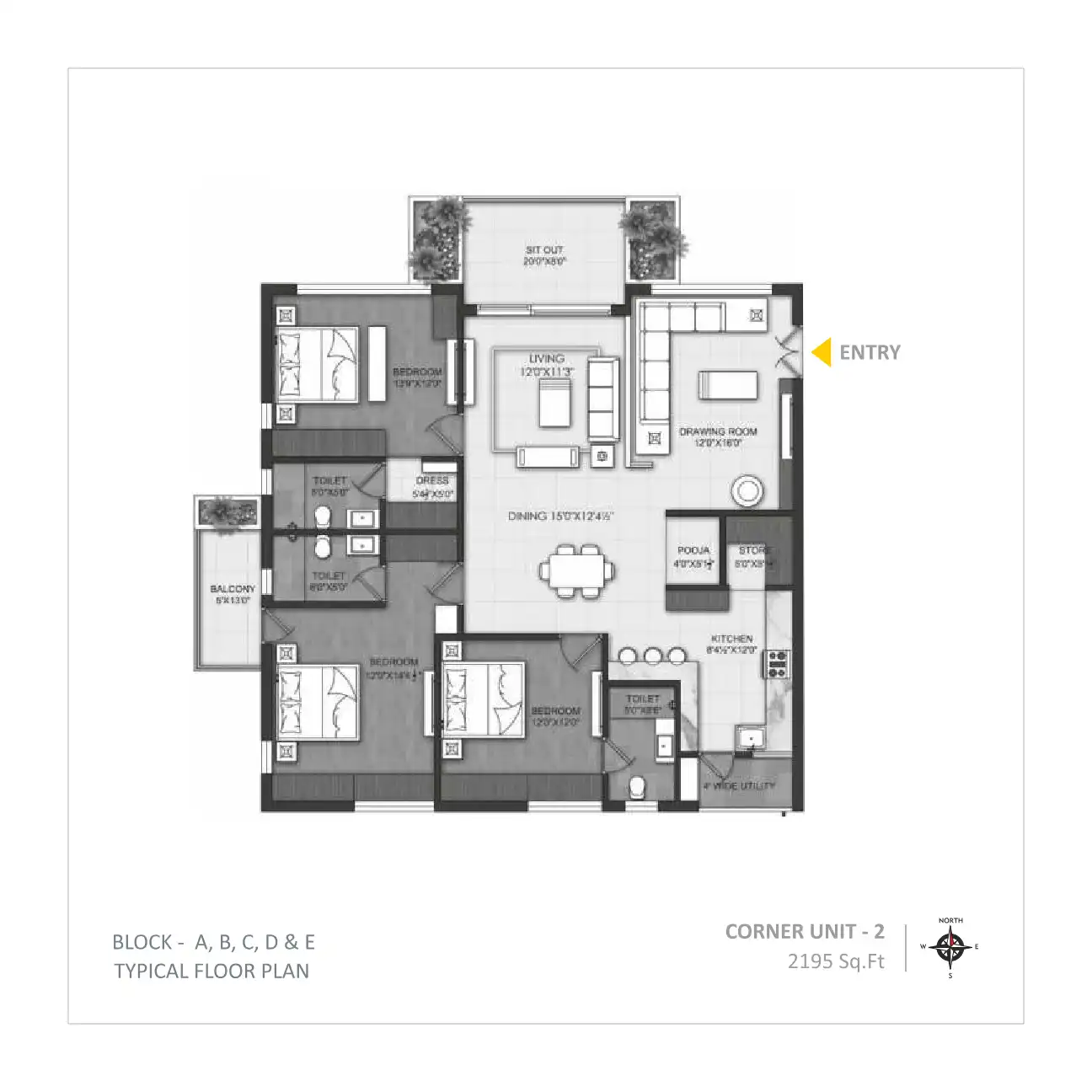 Omsree Brilliance Floor Plans & Layout