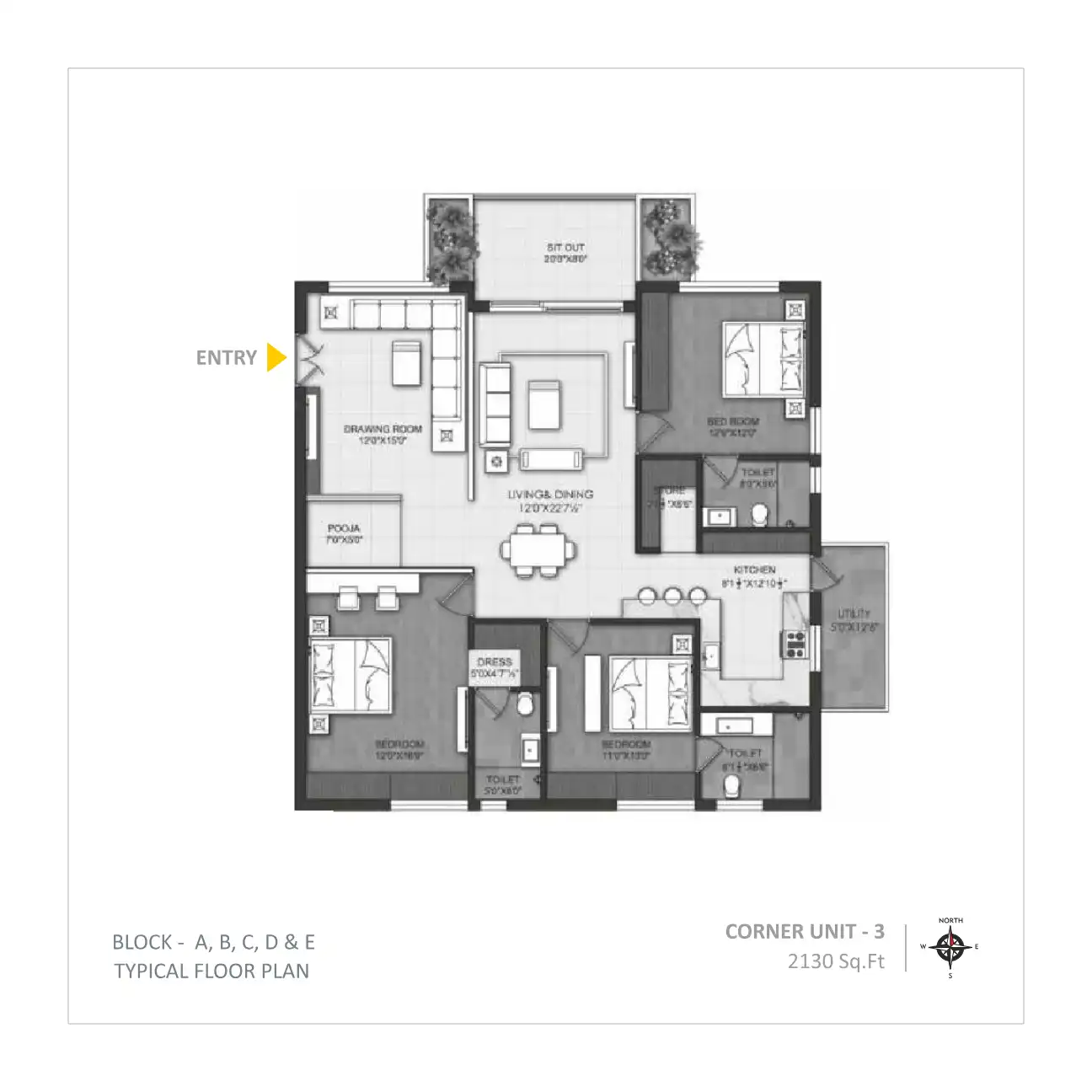 Omsree Brilliance Floor Plans & Layout