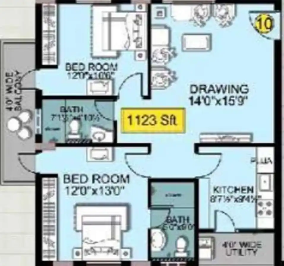 Shantha Residency Floor Plans & Layout