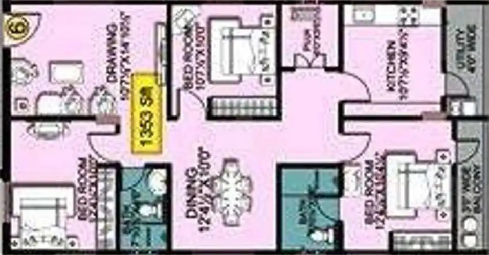 Shantha Residency Floor Plans & Layout