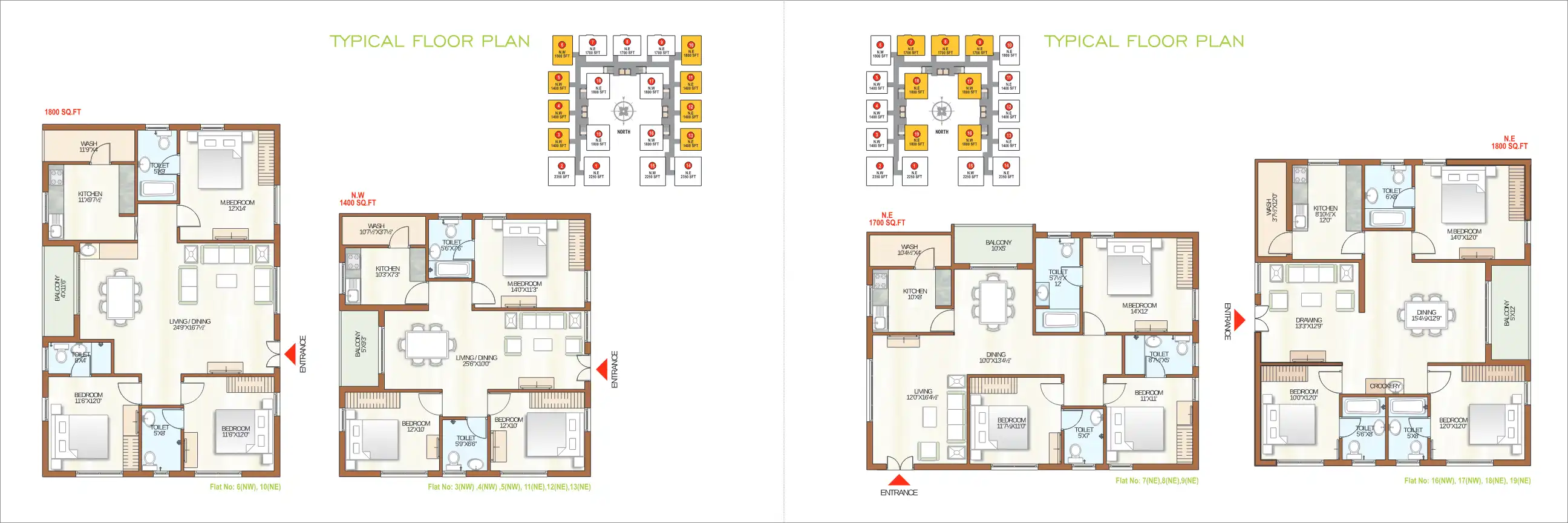Ace Olive Garden Floor Plans & Layout
