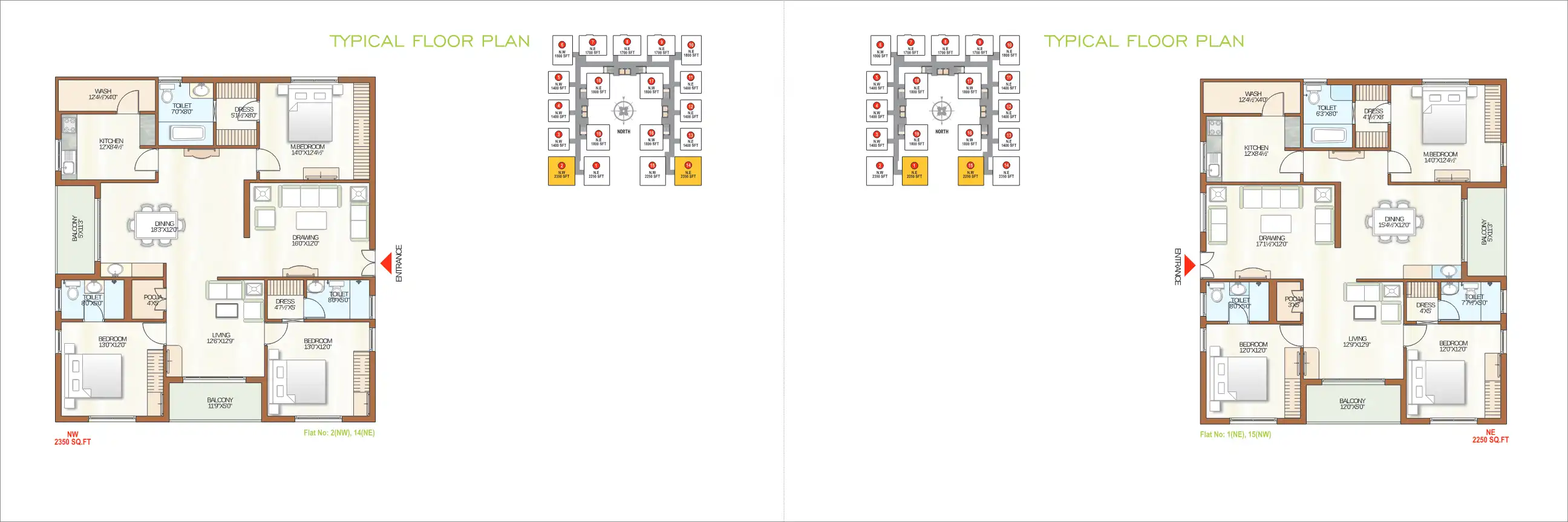 Ace Olive Garden Floor Plans & Layout
