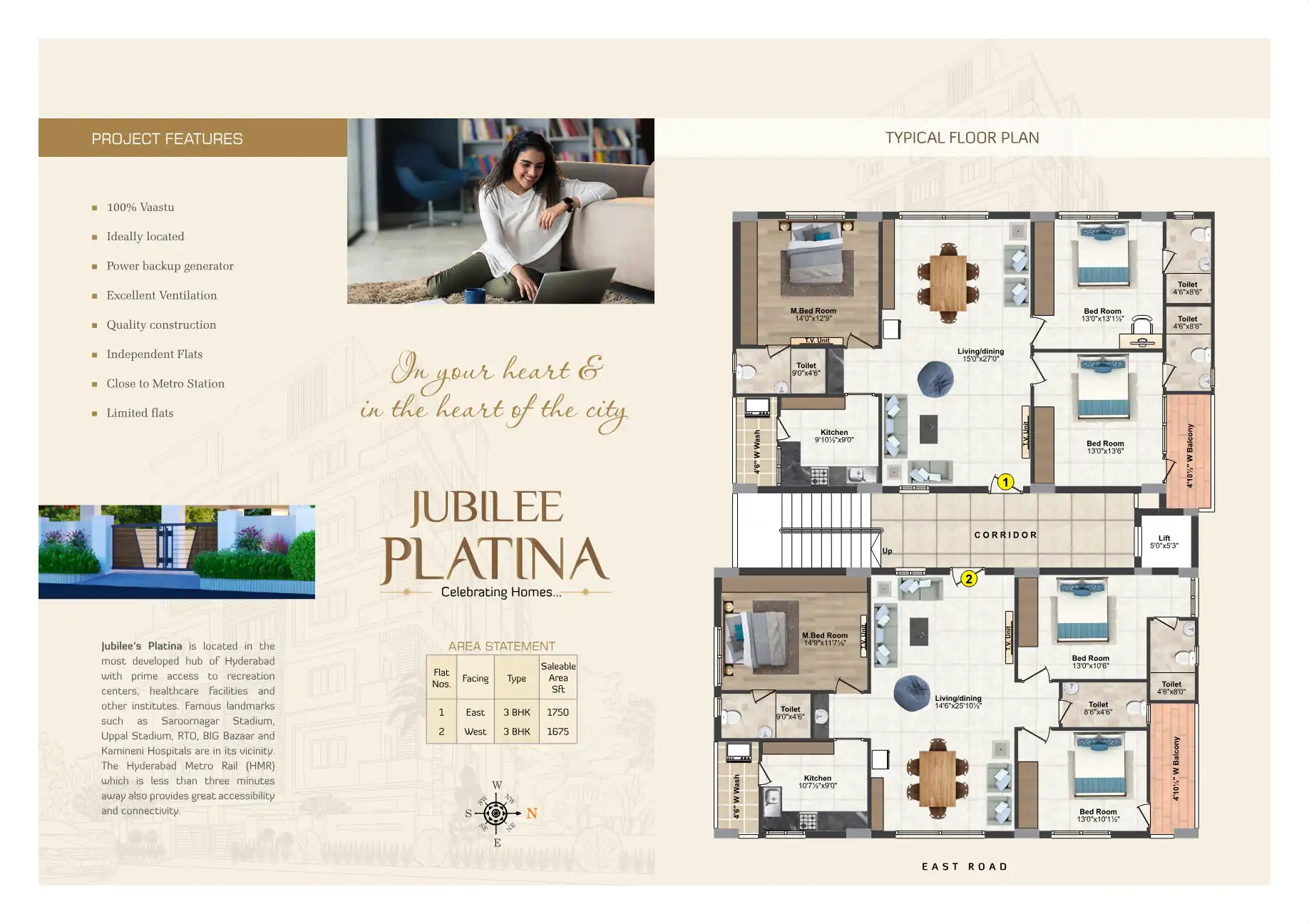 Jubilee Platina Floor Plans & Layout