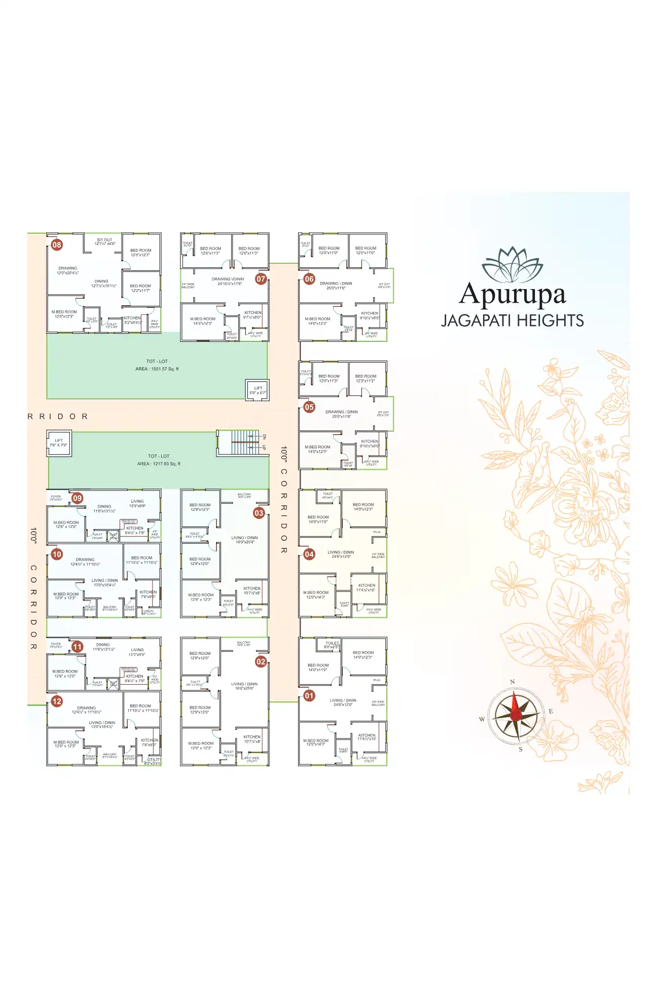 Apurupa Sree Floor Plans & Layout
