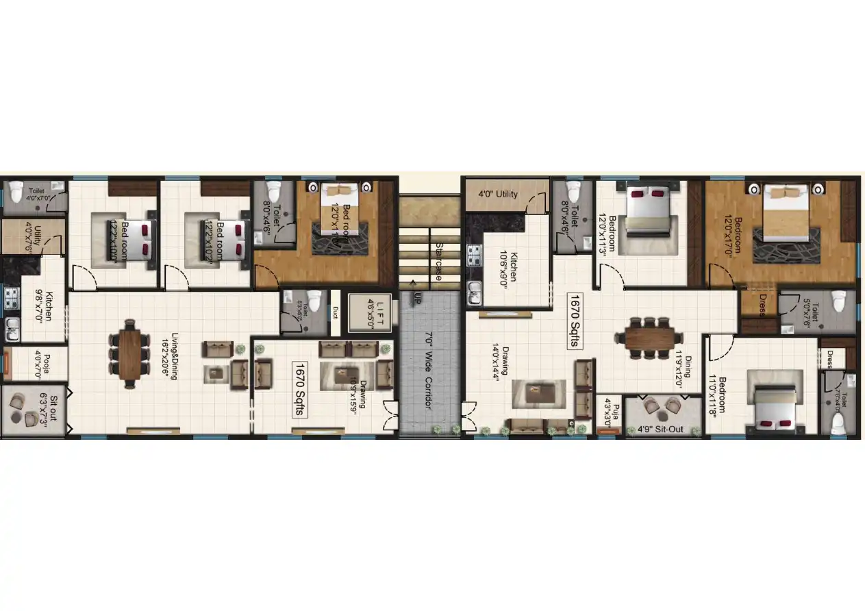 Hema Residency Floor Plans & Layout