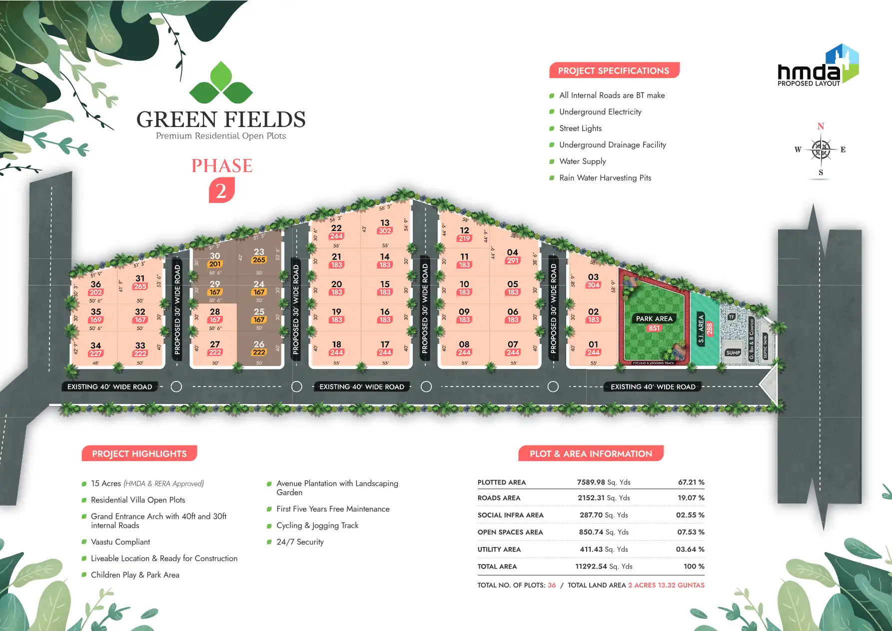 Green Field Floor Plans & Layout