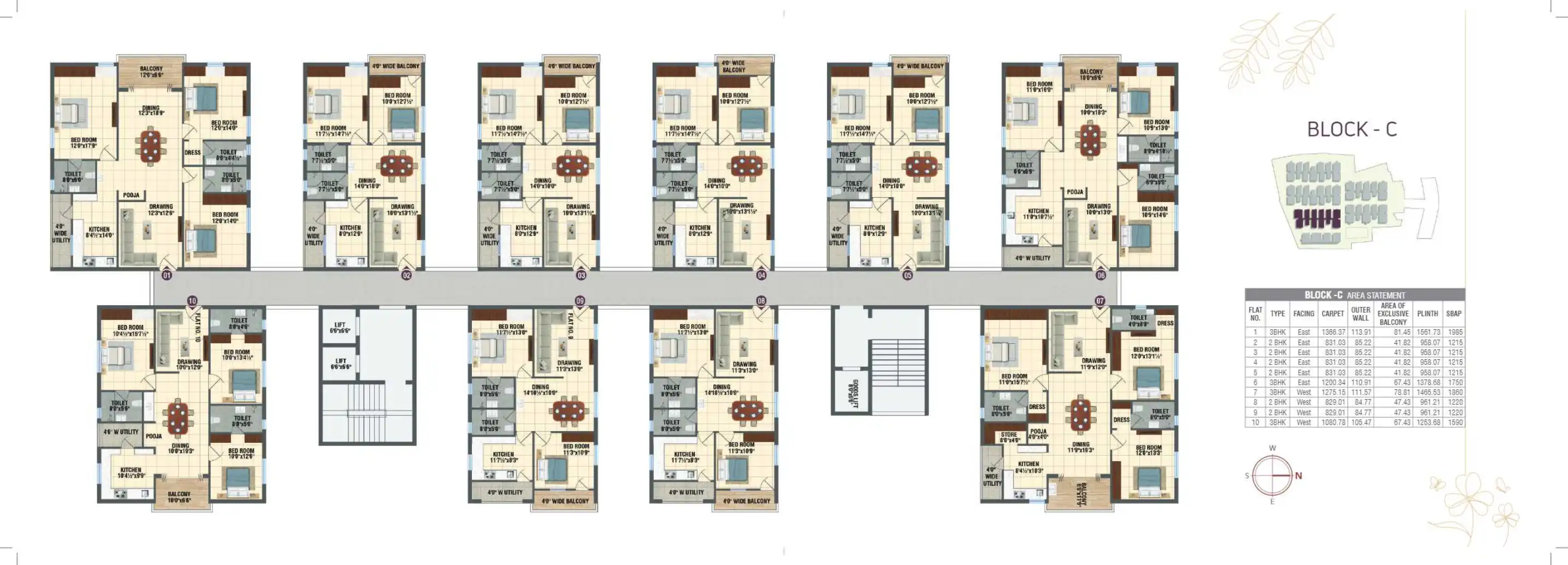 Primark DE Stature Floor Plans & Layout
