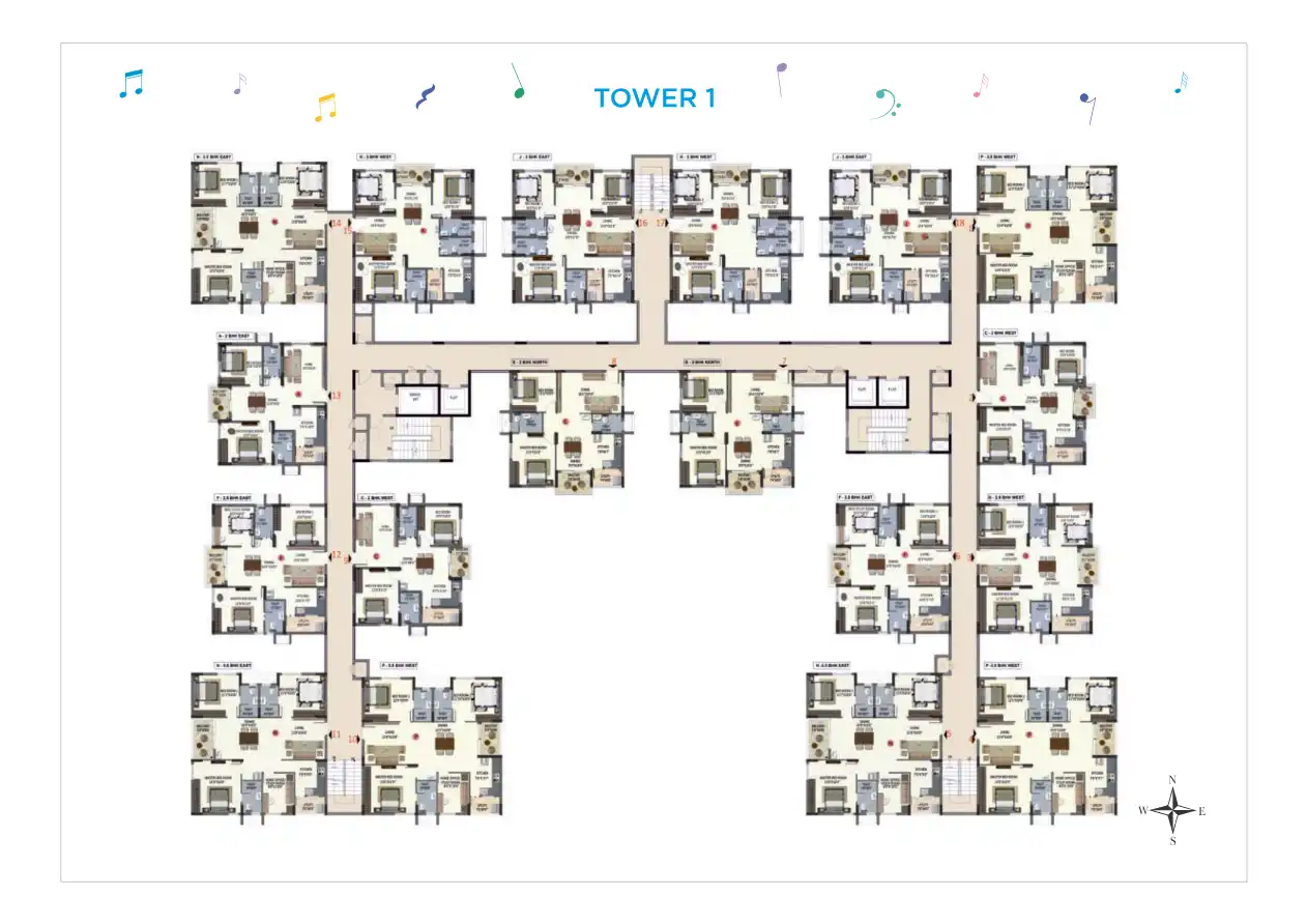 Ramky One Harmony Floor Plans & Layout