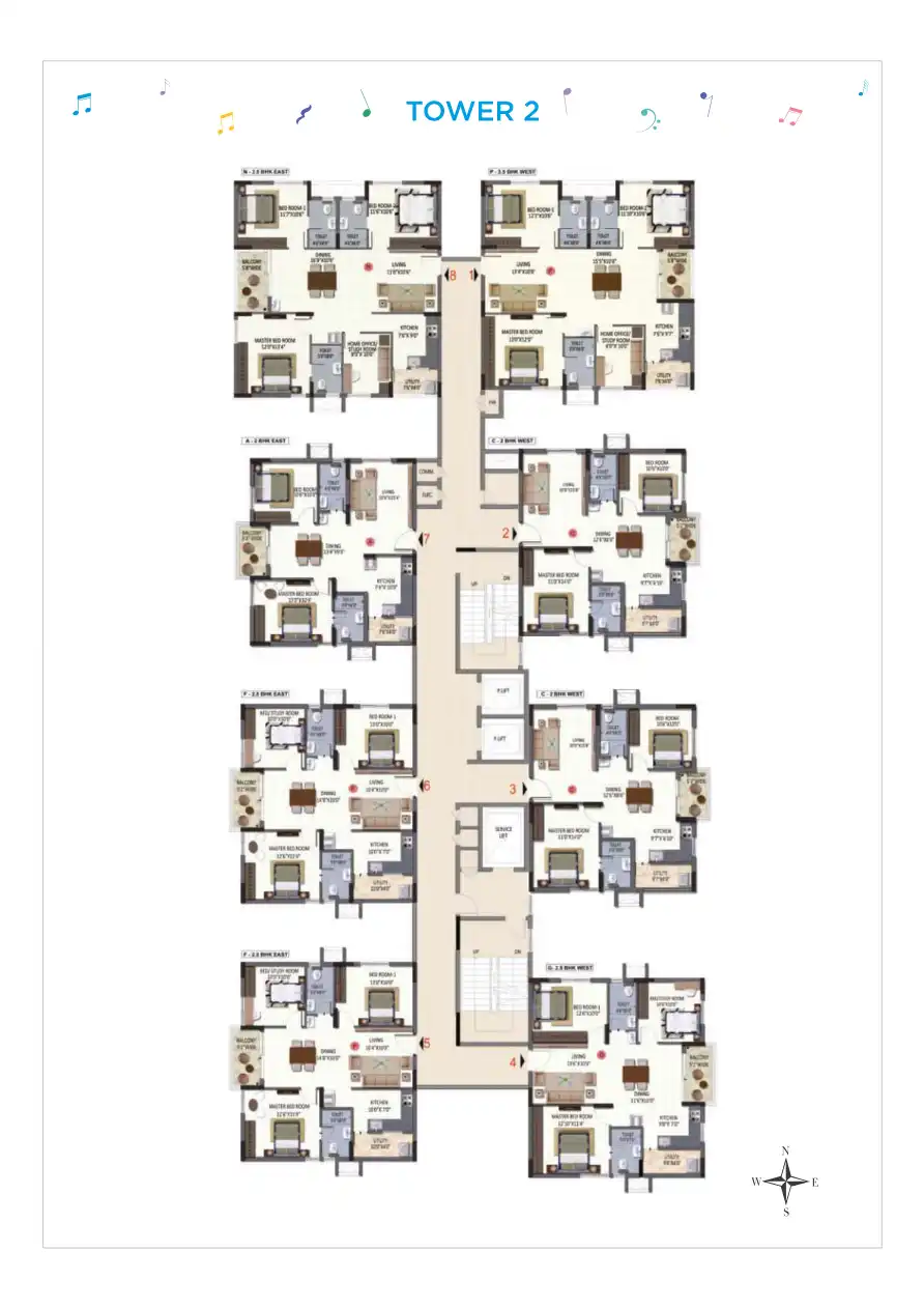Ramky One Harmony Floor Plans & Layout