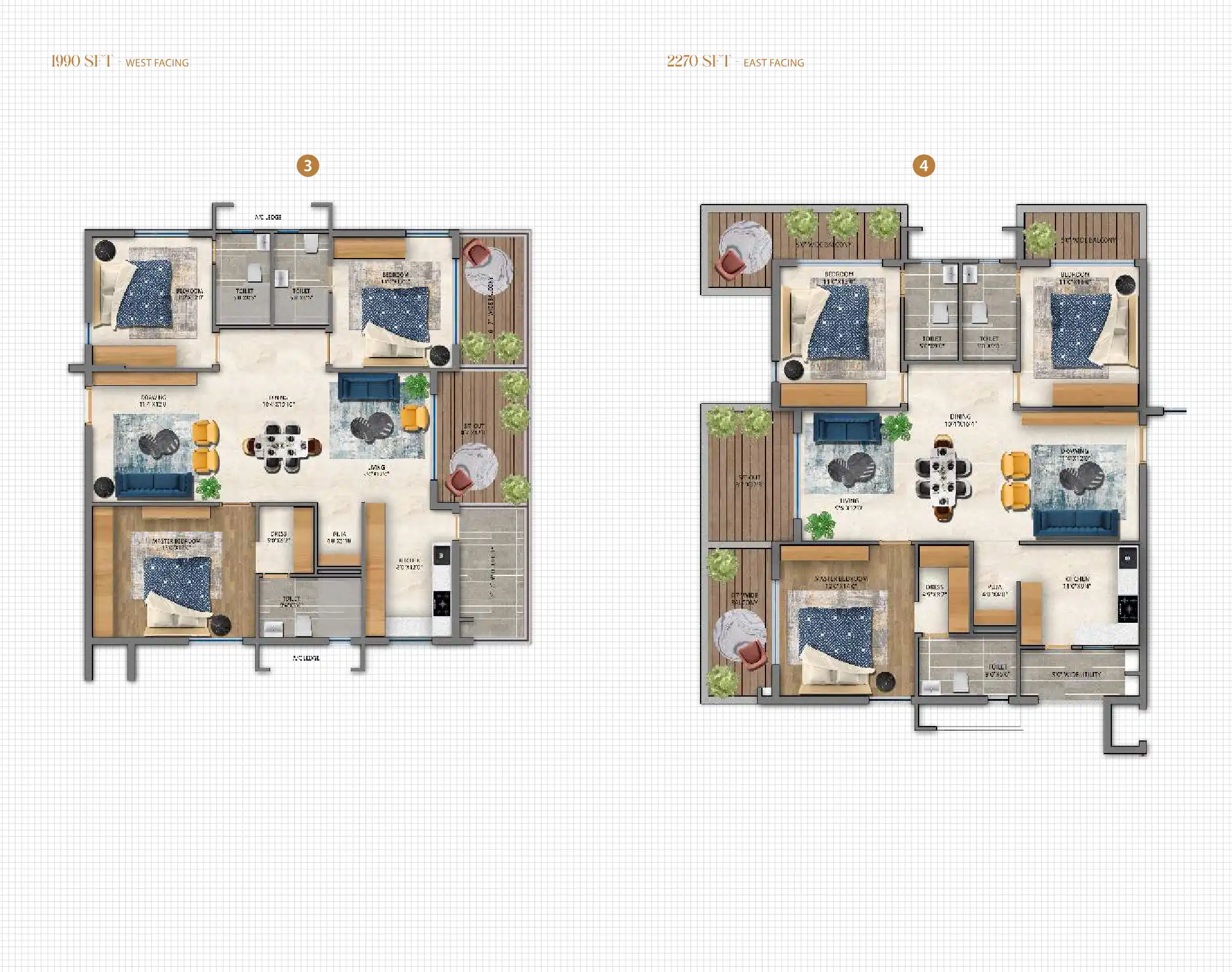 Urbane Den Floor Plans & Layout