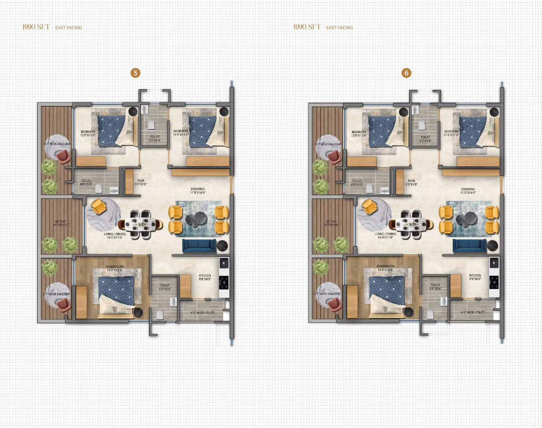 Urbane Den Floor Plans & Layout