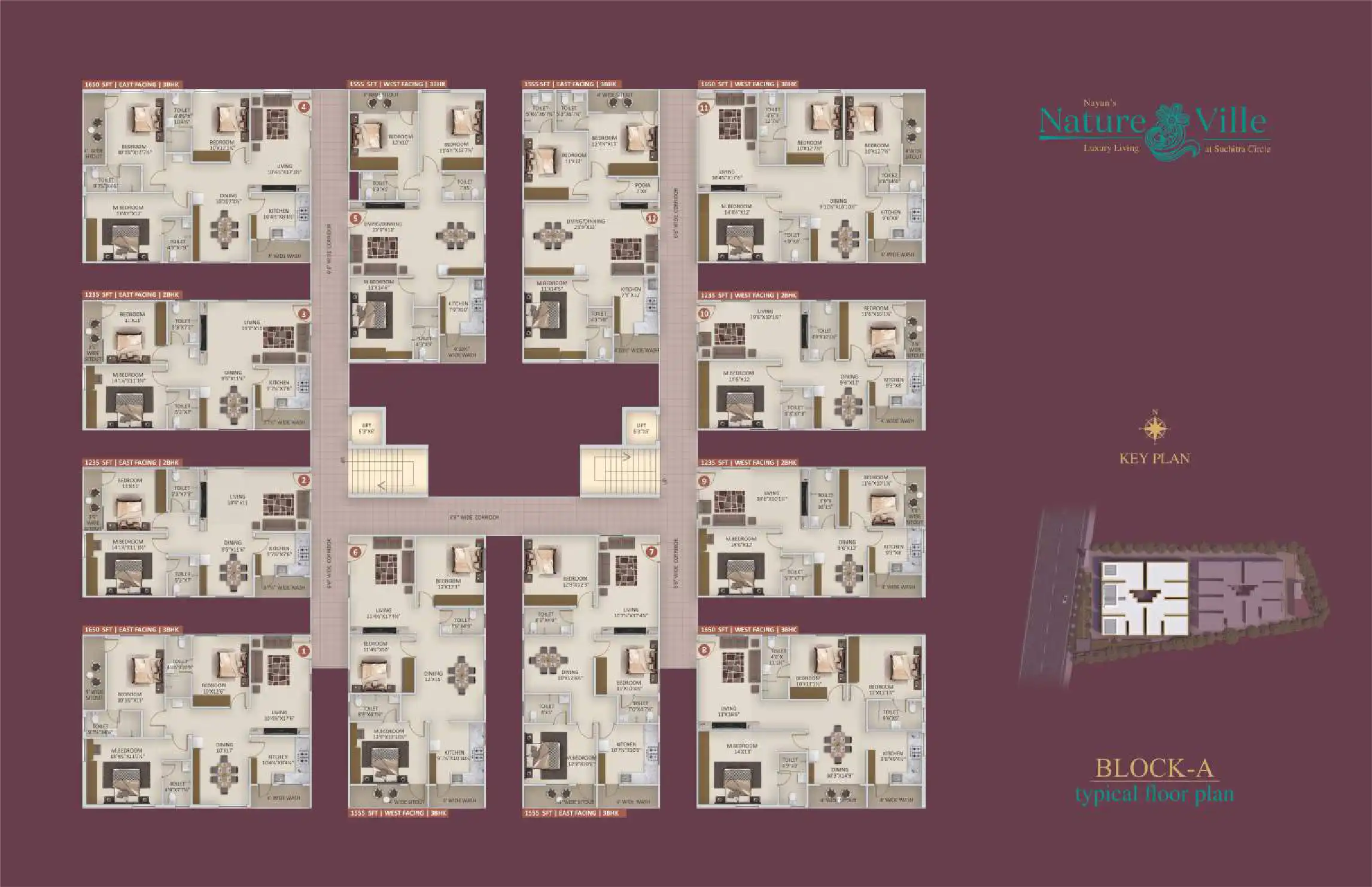 Nature Ville Floor Plans & Layout