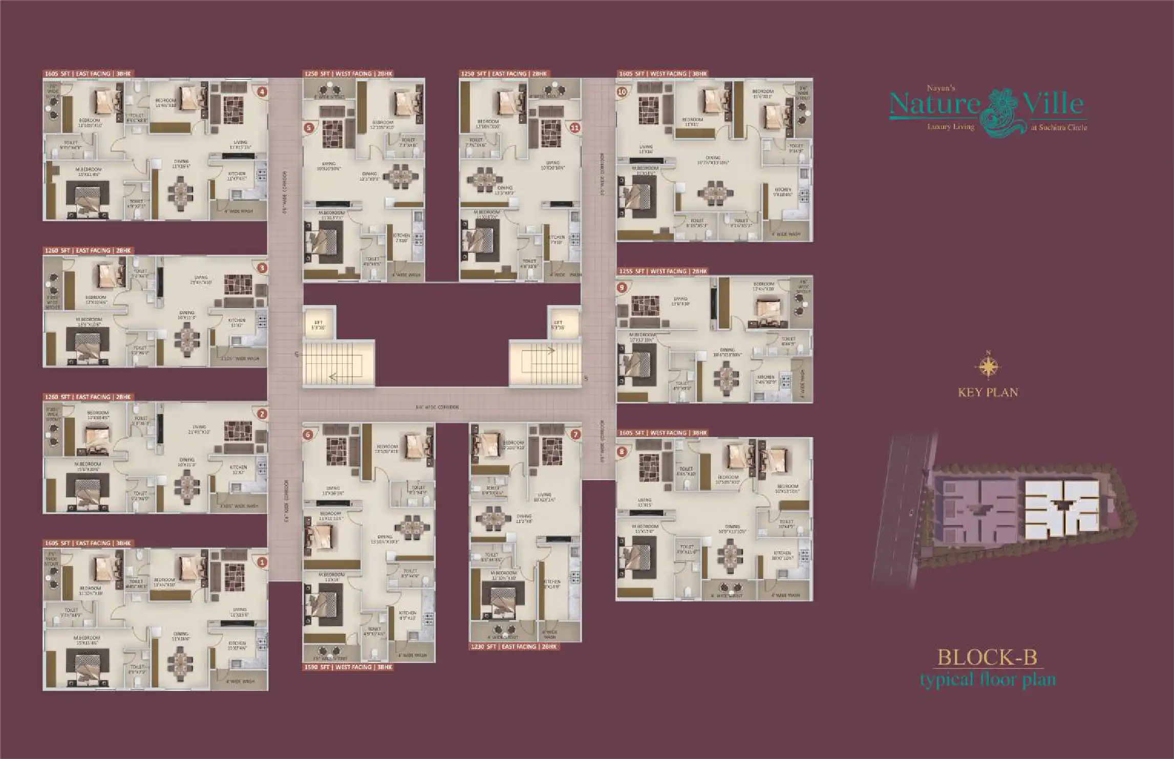 Nature Ville Floor Plans & Layout