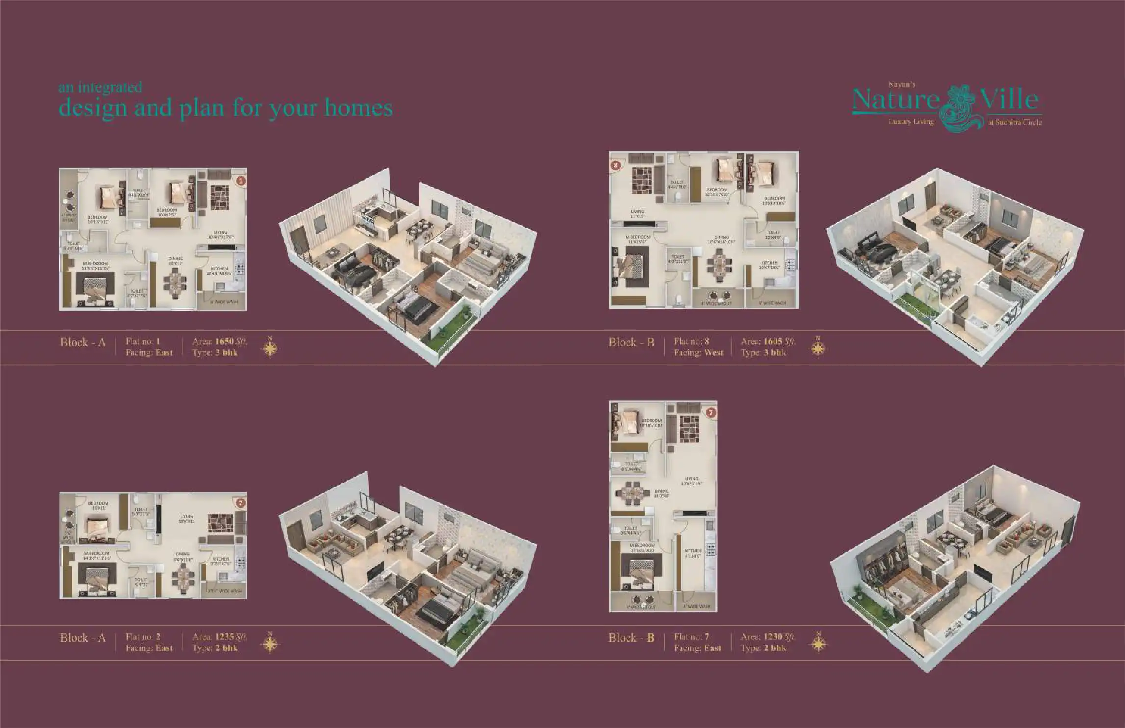 Nature Ville Floor Plans & Layout