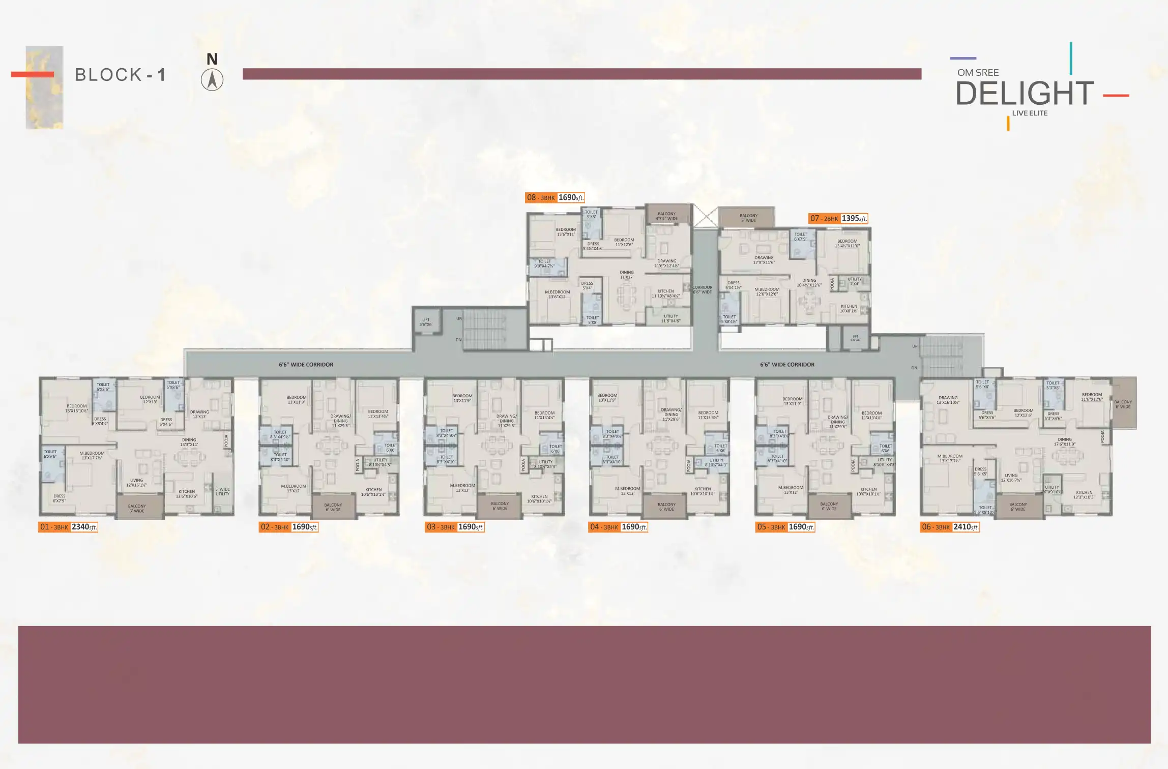 Delight Heights Floor Plans & Layout