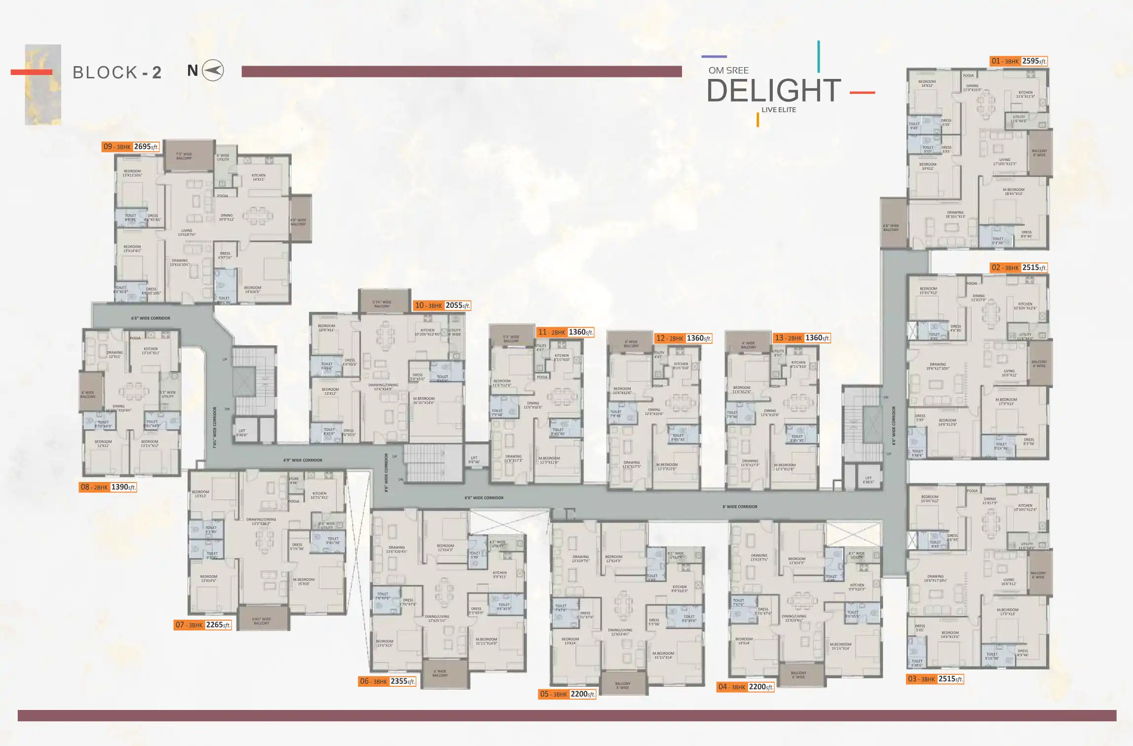 Delight Heights Floor Plans & Layout