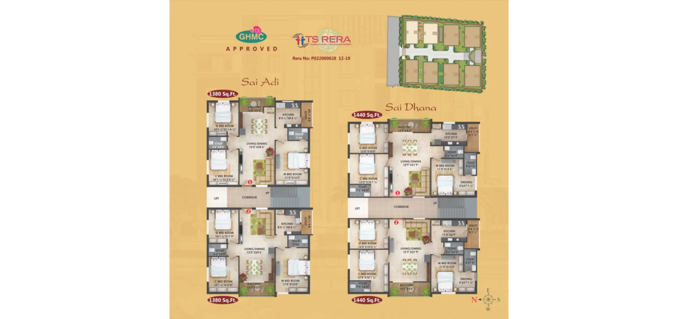 Sai Prakruthi Sai Vijaya Floor Plans & Layout