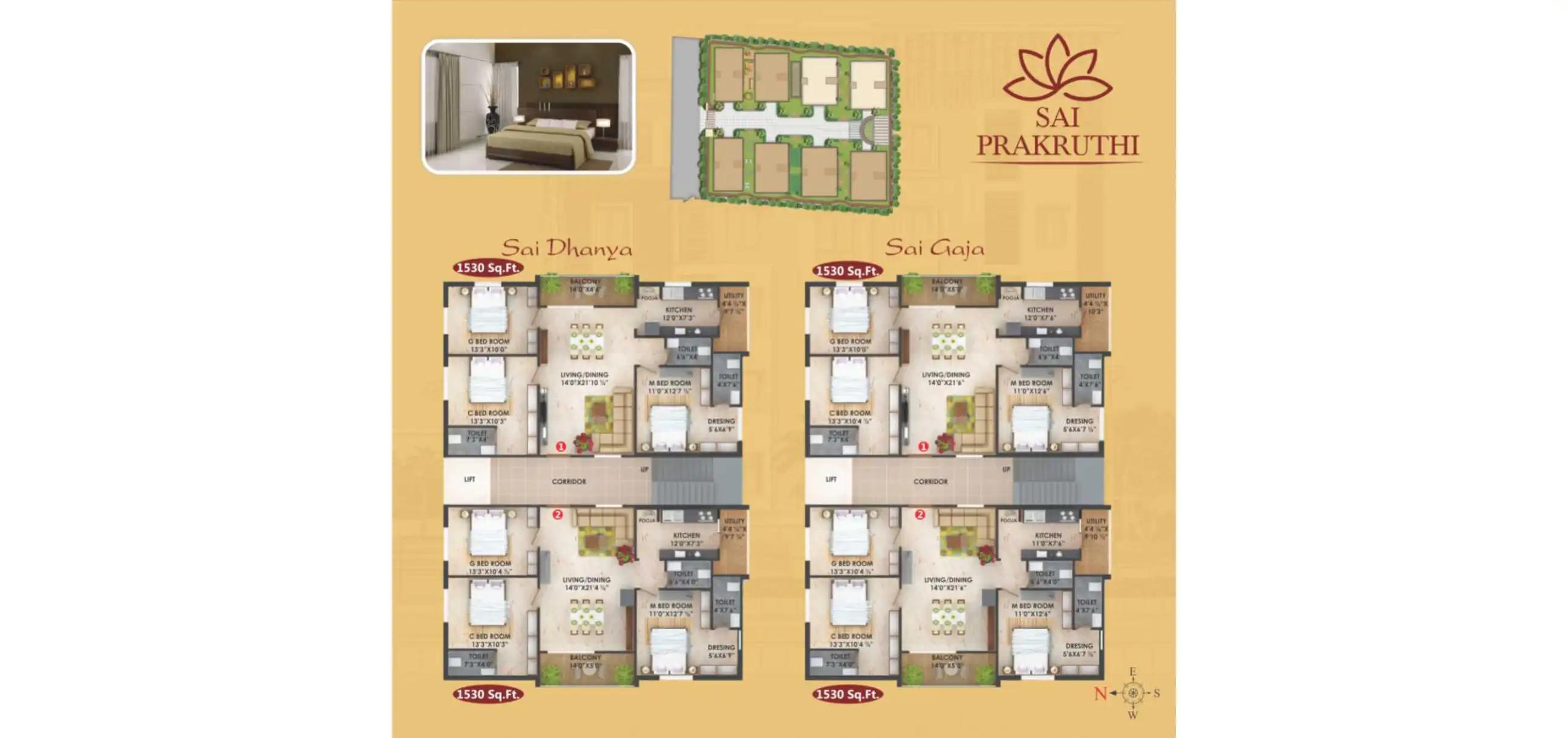 Sai Prakruthi Sai Vijaya Floor Plans & Layout