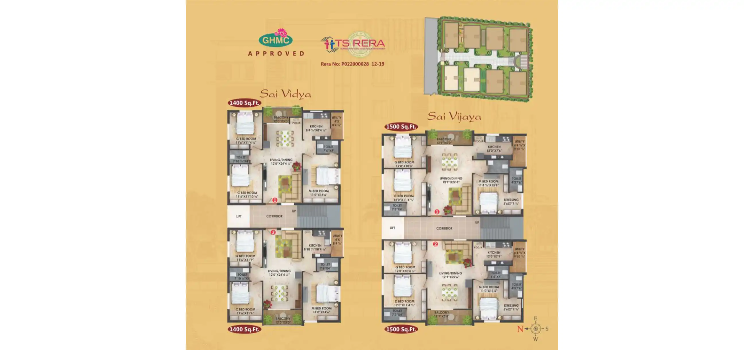 Sai Prakruthi Sai Vijaya Floor Plans & Layout