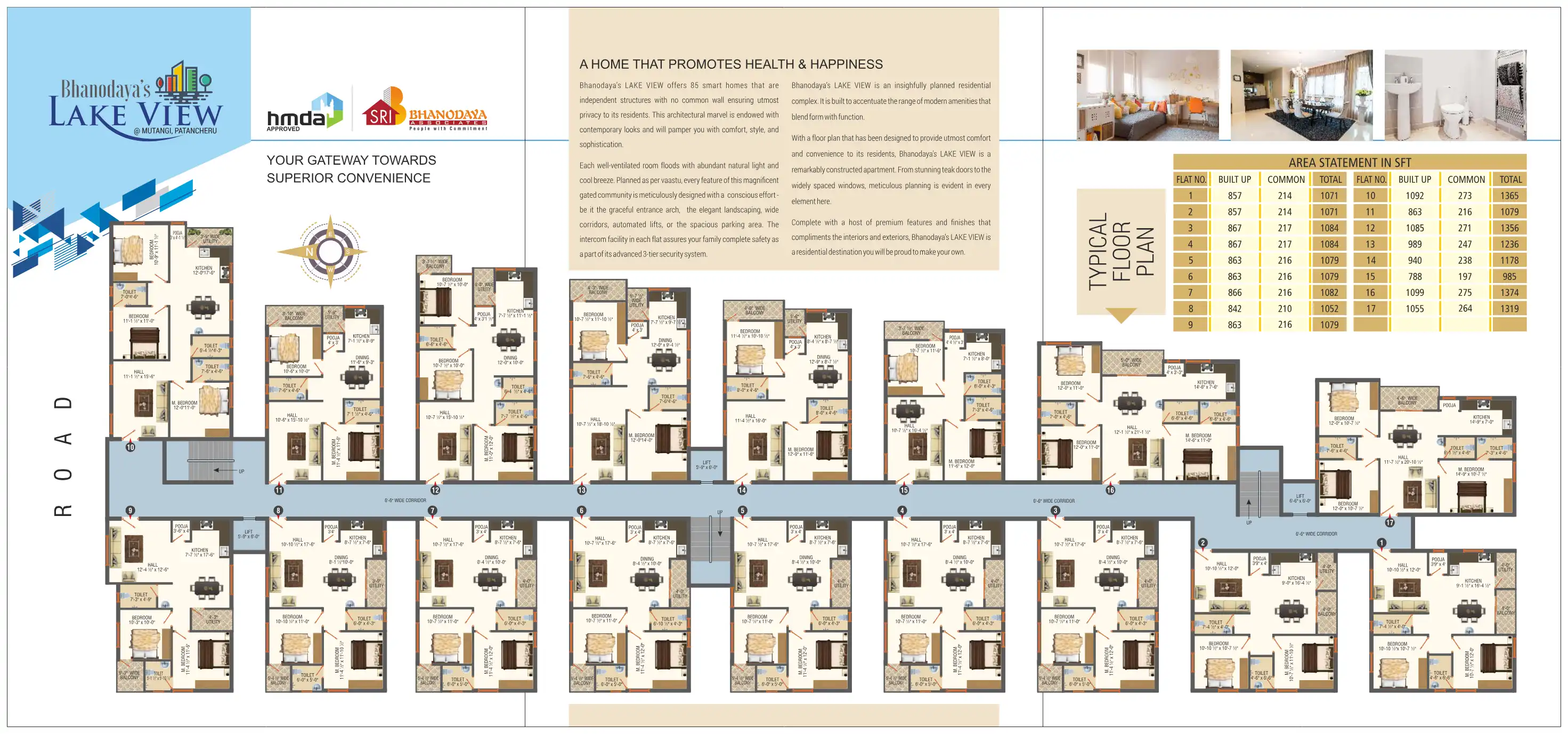 Bhanodaya S Lake View Floor Plans & Layout