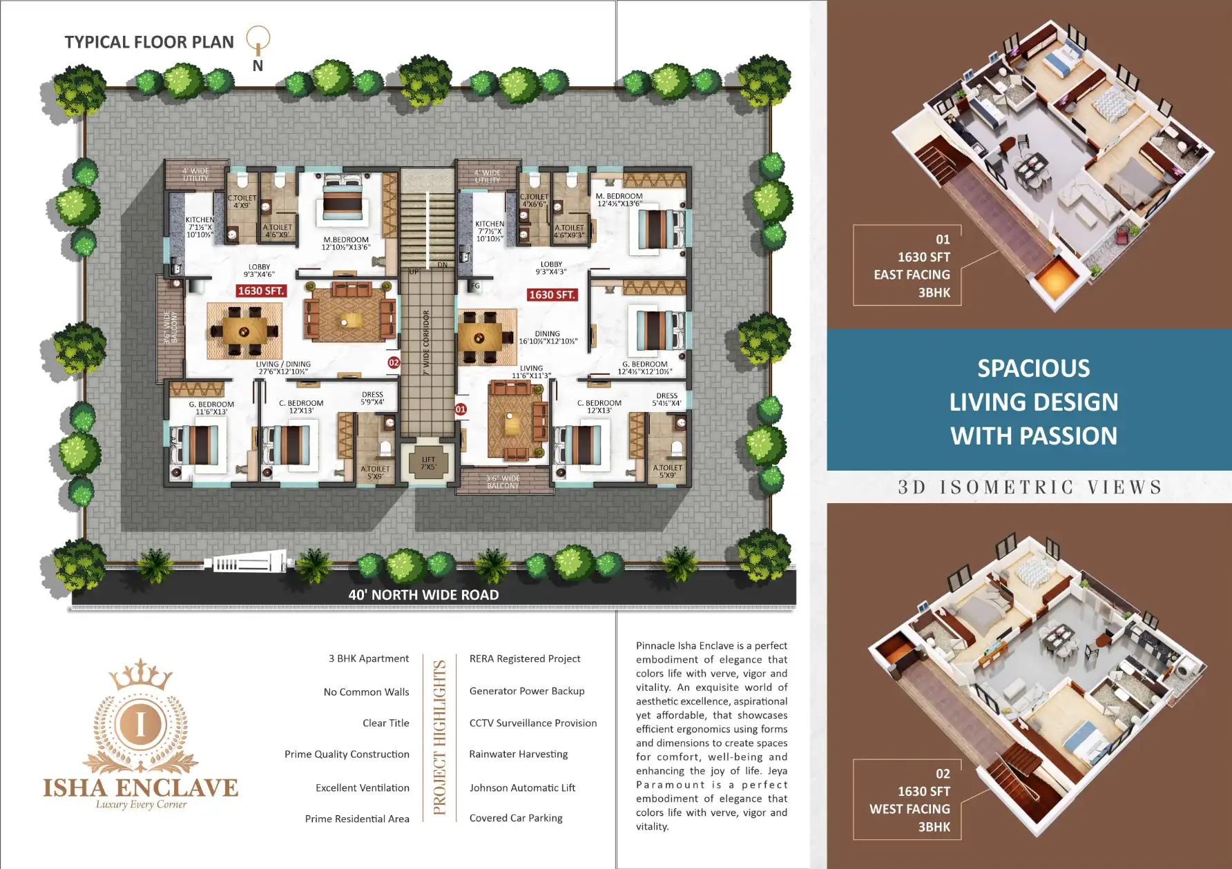 Isha Enclave Floor Plans & Layout