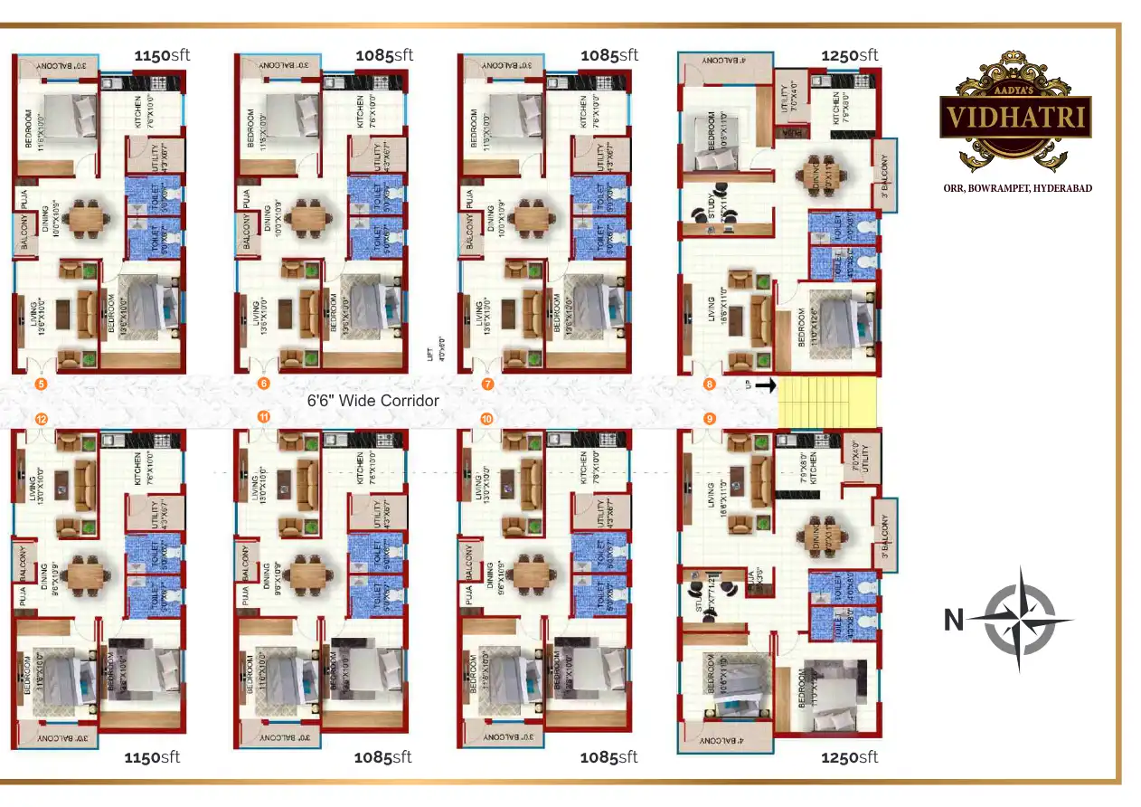 Aadyas Vidhatri Floor Plans & Layout
