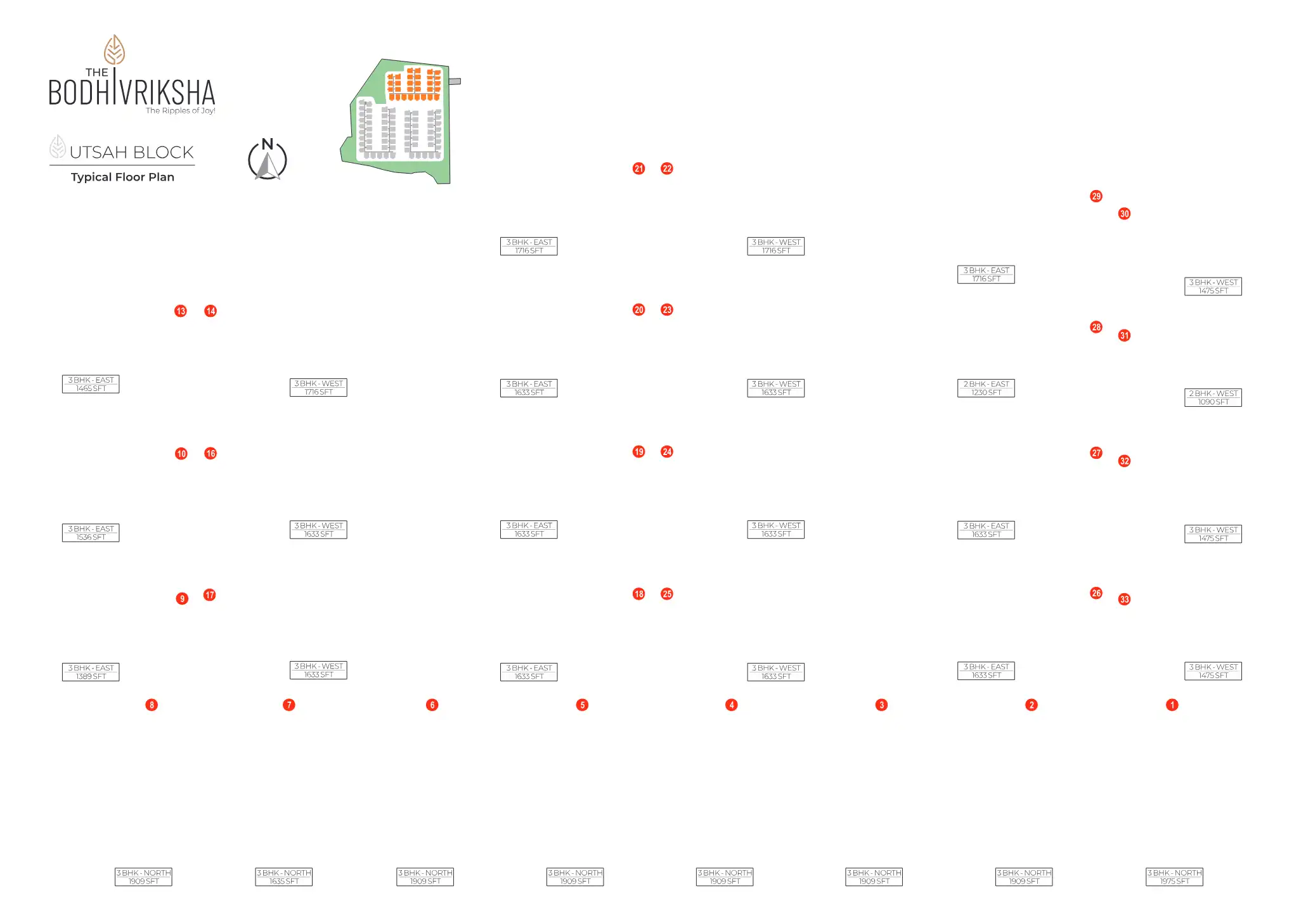 The Bodhi Vriksha Floor Plans & Layout
