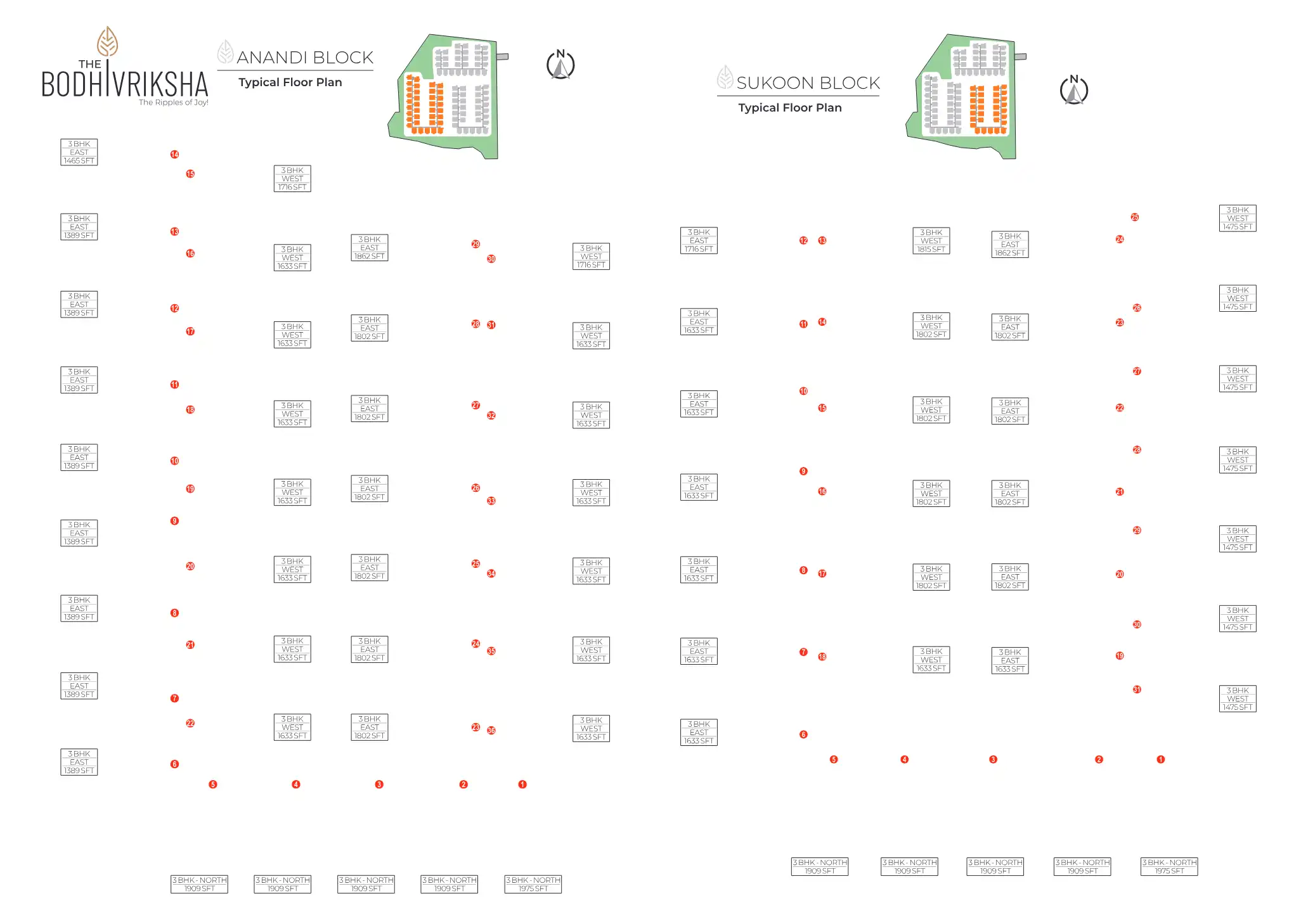 The Bodhi Vriksha Floor Plans & Layout